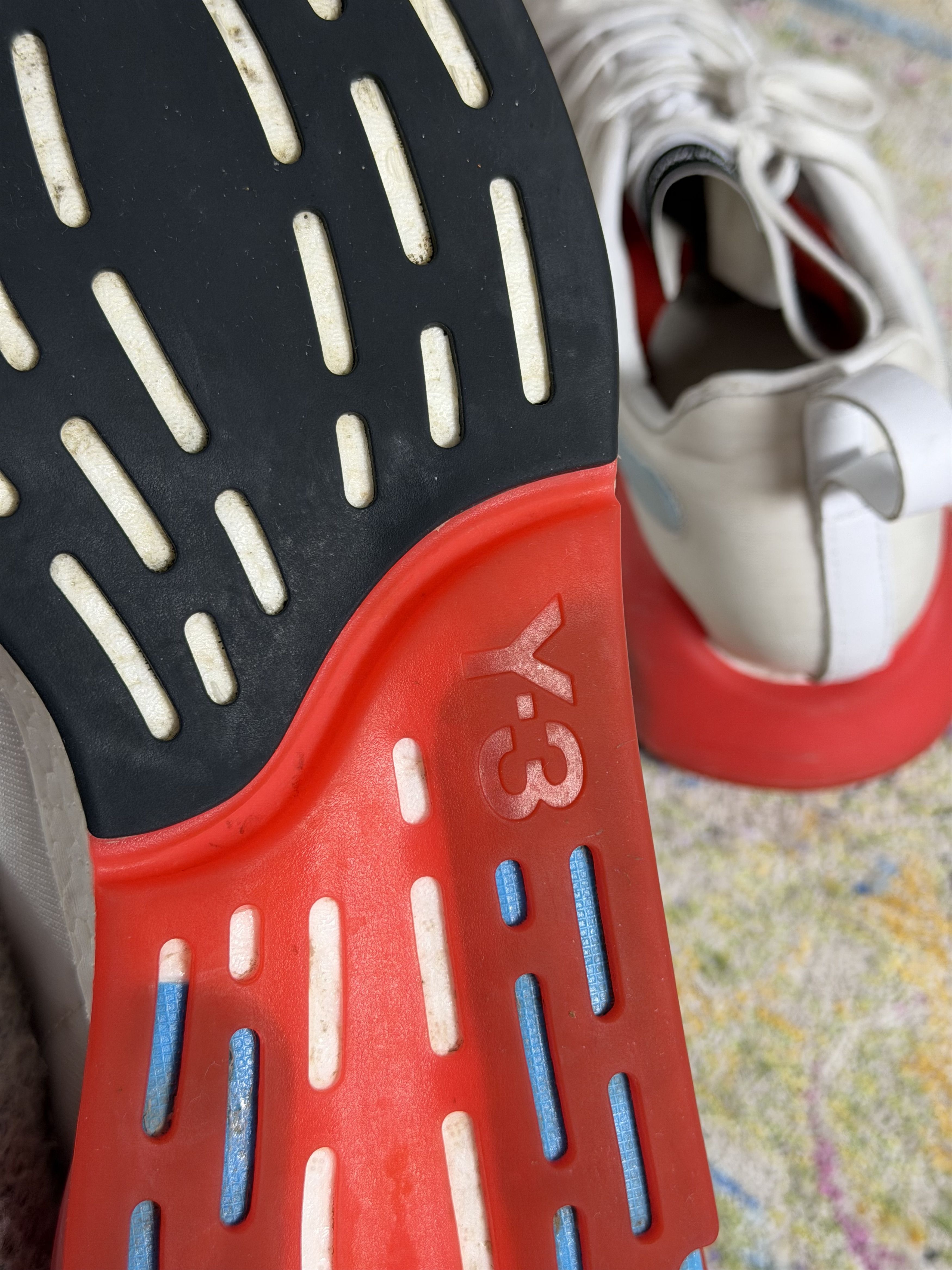 Adidas × Y-3 adidas Y-3 Orisan White Red Cyan Sneakers Size US 11 / EU 44 - 10 Thumbnail