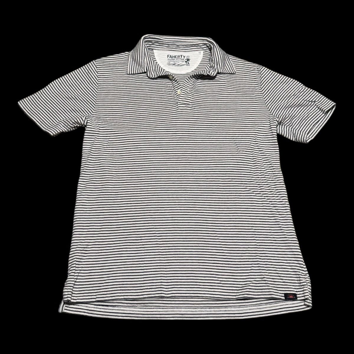 Faherty Faherty Striped White Blue Polo Shirt Men's Medium Size US M / EU 48-50 / 2 - 1 Thumbnail