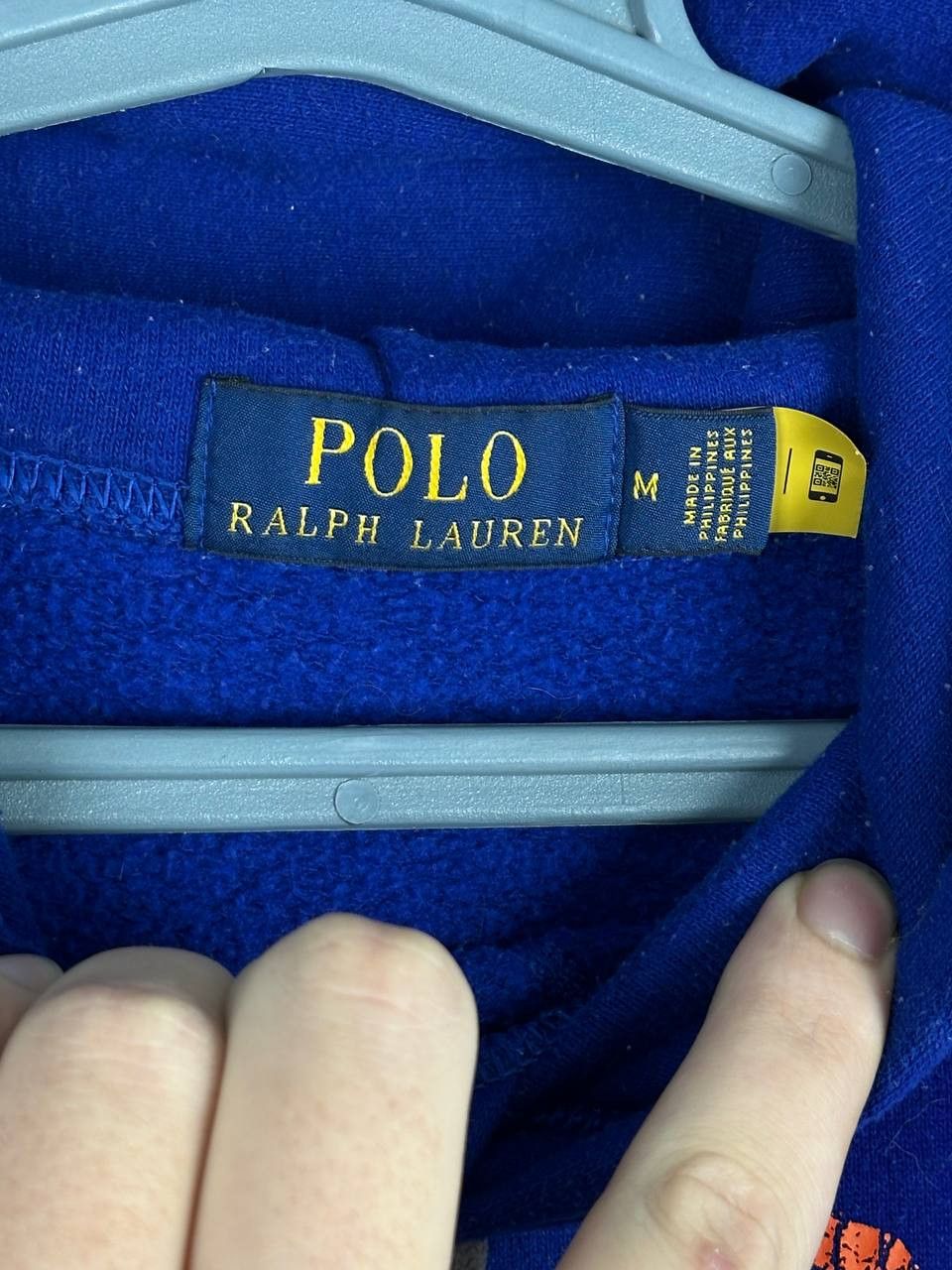 Polo Ralph Lauren × Ralph Lauren × Vintage Vintage Ralph Lauren Blue NY Hoodie Size US M / EU 48-50 / 2 - 7 Thumbnail
