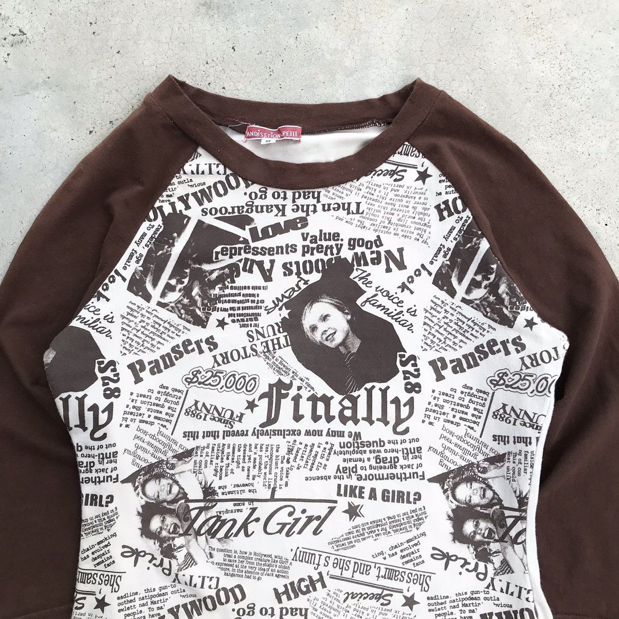 Hysteric Glamour Andisstion Petit / Hysteric - Like A Girl Raglan T-Shirt Size XS / US 0-2 / IT 36-38 - 3 Thumbnail