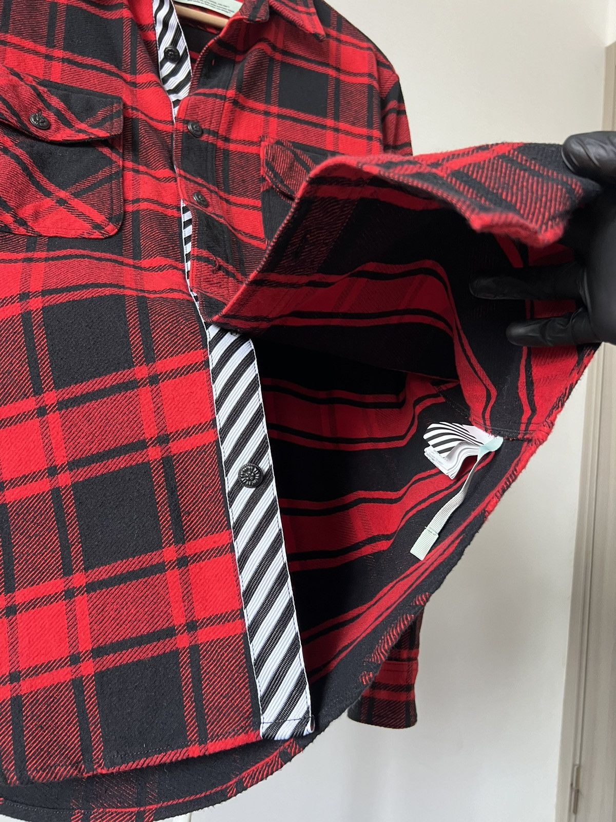 Off-White Off White SSENSE Exclusive “Check Shirt” Flannel Size M Size US M / EU 48-50 / 2 - 10 Thumbnail