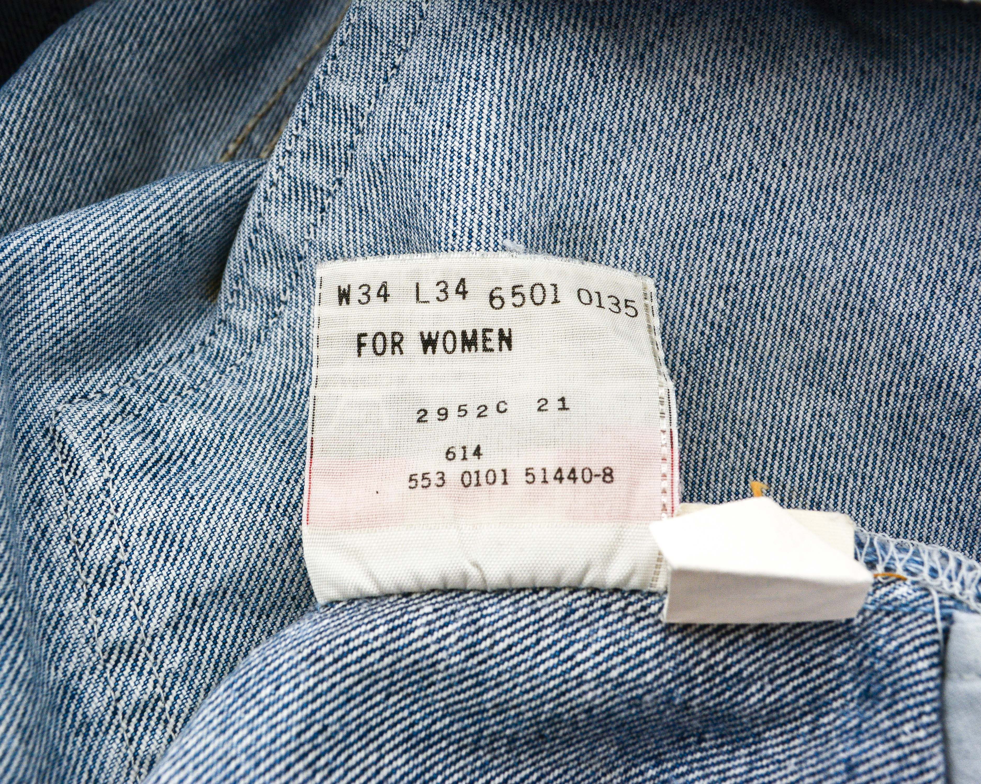 Levi's × Levi's Vintage Clothing LEVI'S for Women 501 Blue W34 made in USA 2001 Jeans Denim Size 34" / US 12 / IT 48 - 7 Thumbnail