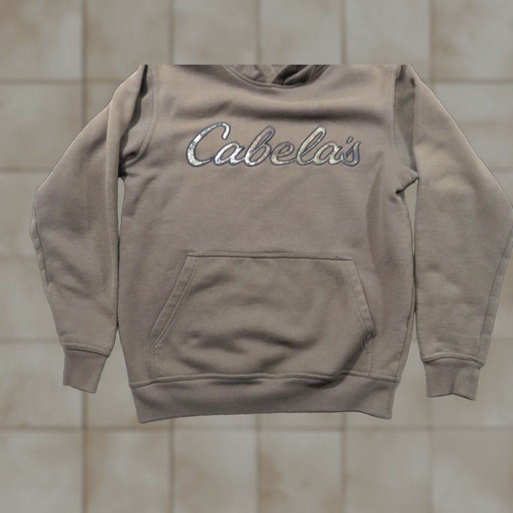 Vintage Cabela's Hoodie Men Small Reg Brown Camo Graphic Print Pullover Hooded Fleece Sweatshirt Outdoor Hunting Size US S / EU 44-46 / 1 - 1 Thumbnail