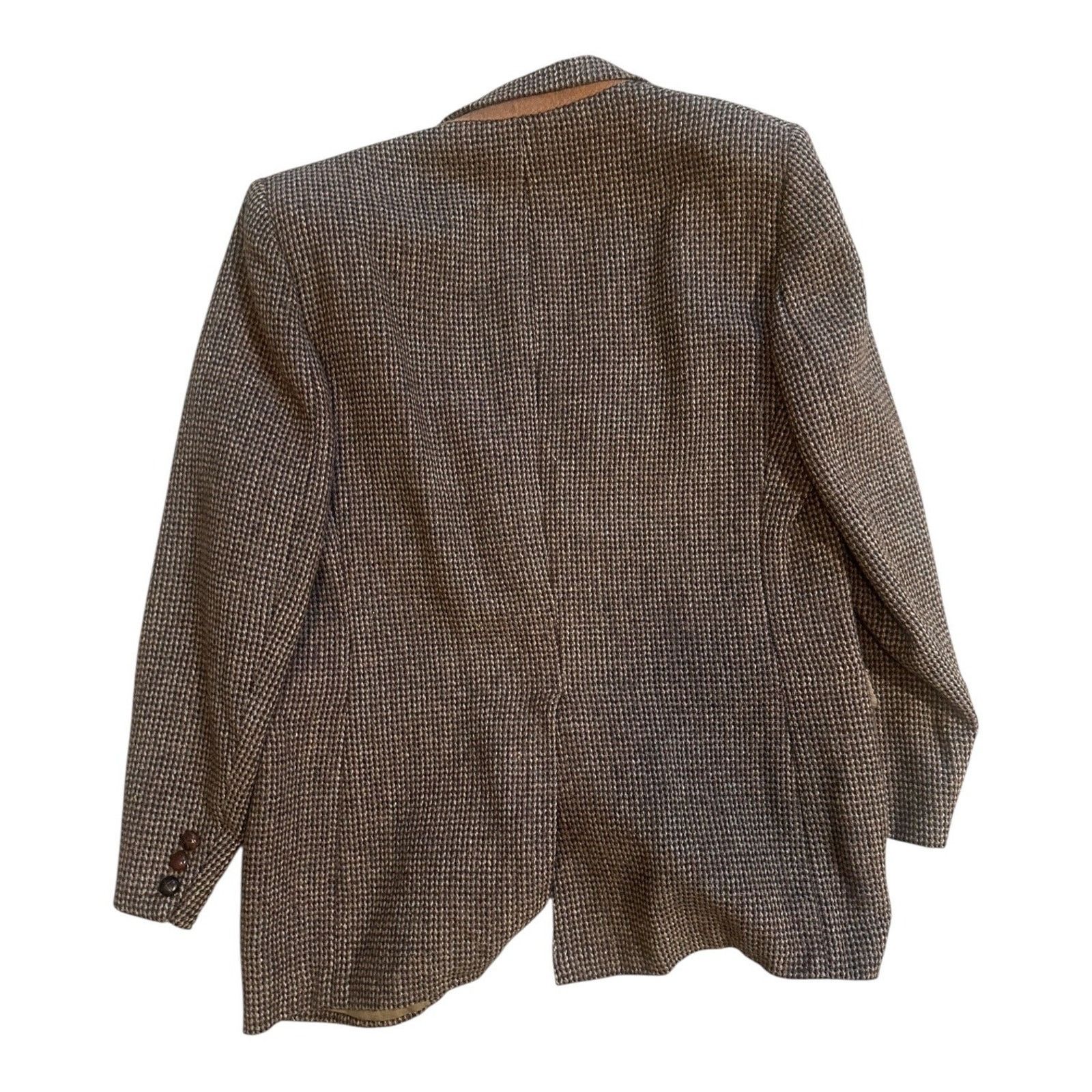 Harris Tweed × Stafford Stafford x Harris Tweed 42R Wool Check Weave Sport Coat Size 42R - 2 Thumbnail