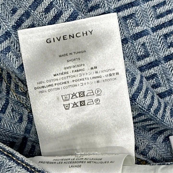Givenchy Givenchy Givenchy Logo Print Casual Denim Shorts -2507 Size US 31 - 3 Thumbnail