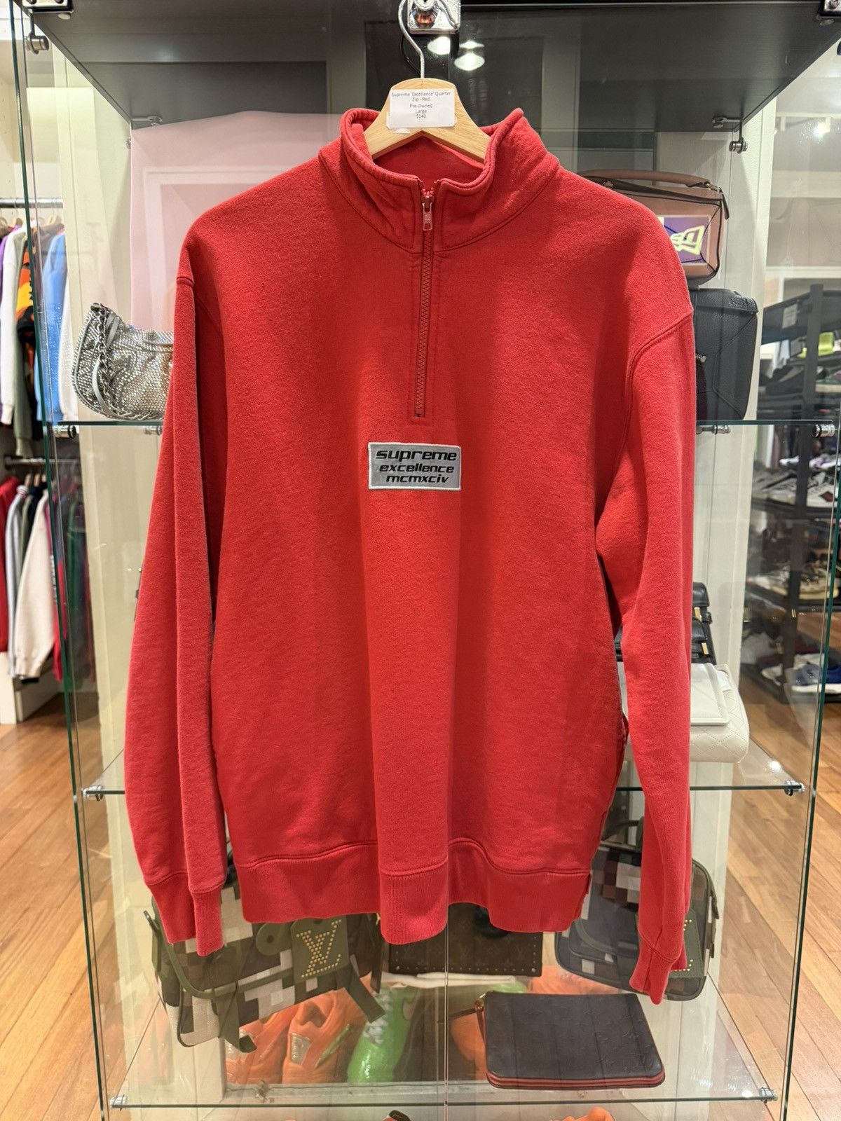 Supreme Supreme ‘Excellence’ Reflective Logo Quarter Zip Size US L / EU 52-54 / 3 - 1 Thumbnail