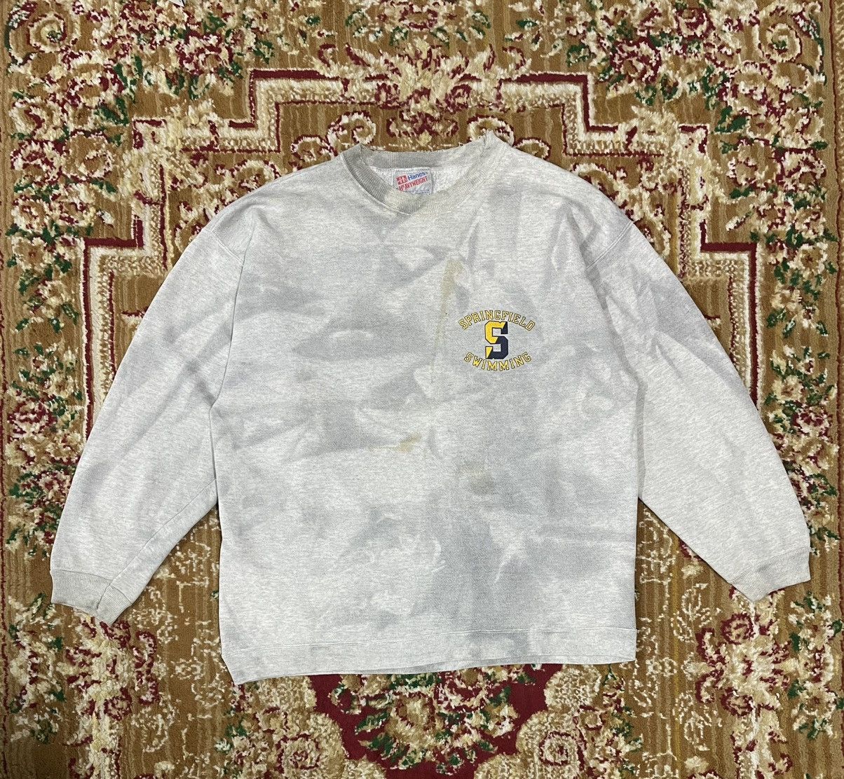 Vintage Perfect Sun Faded Vintage Y2K Trashed Baggy Sweatshirt Size US XL / EU 56 / 4 - 1 Thumbnail