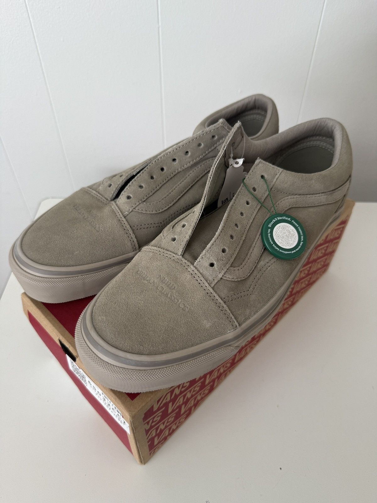 Neighborhood vans old skool neighborhood greige Size US 11.5 / EU 44-45 - 8 Thumbnail