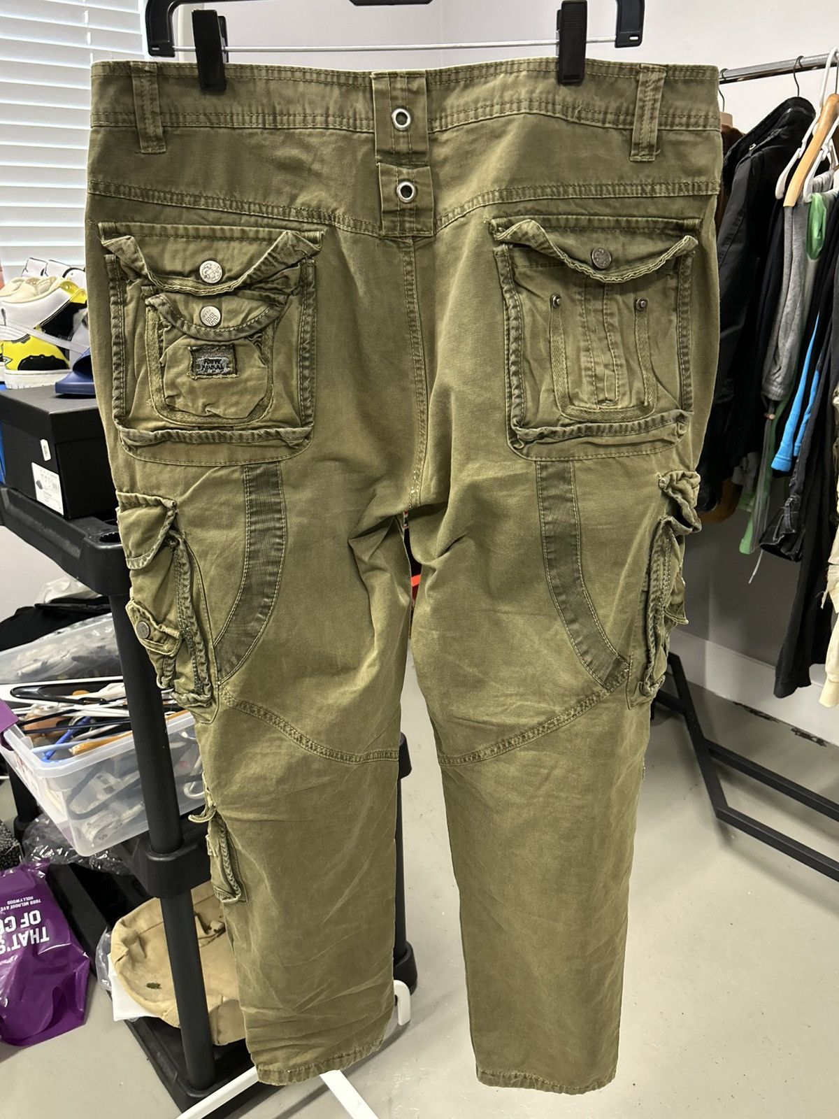 If Six Was Nine Y2K VINTAGE MILITARY COMBAT CARGO UTILITY PANT Size US 38 / EU 54 - 2 Thumbnail