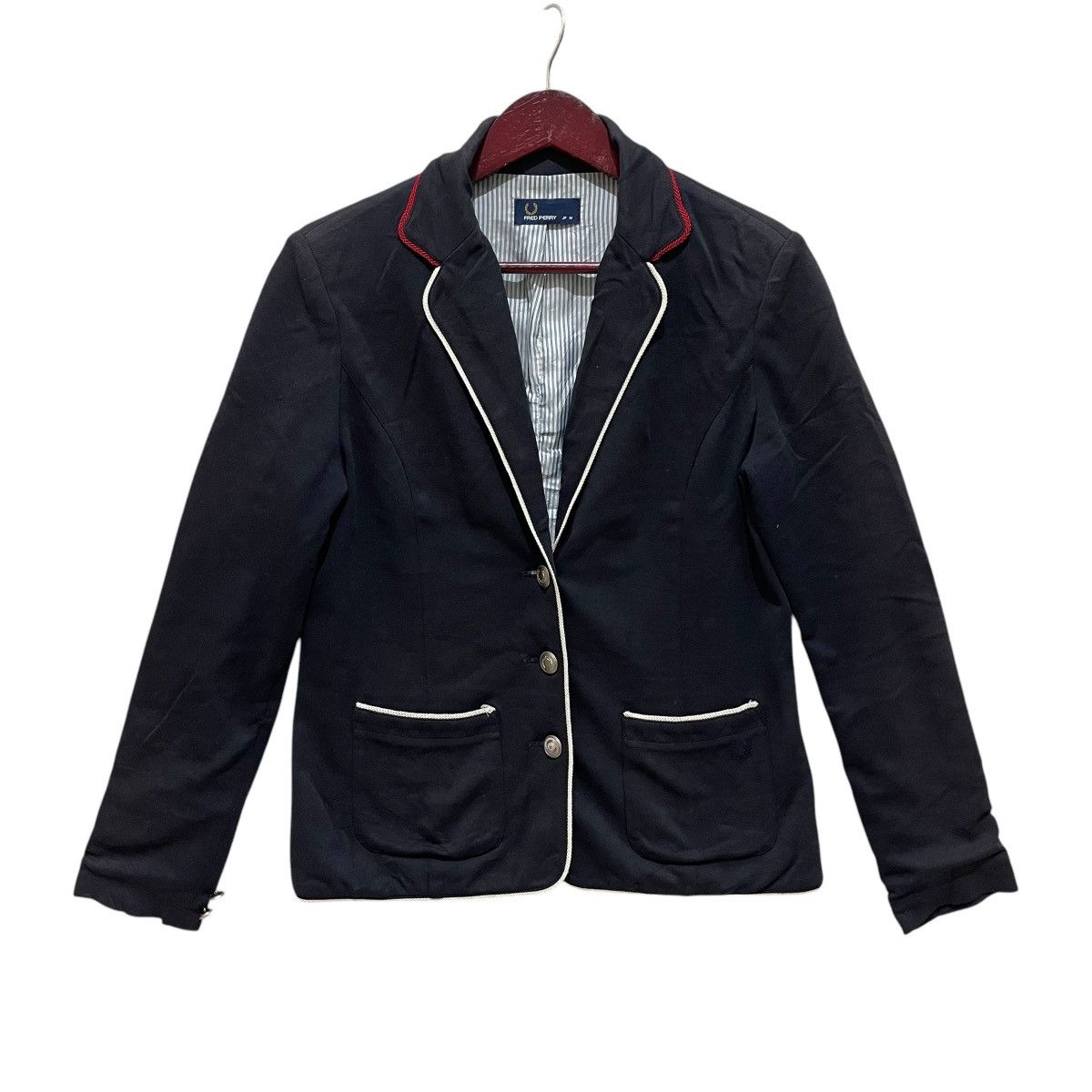 Fred Perry × Vintage Fred Perry Button Coat Blazer Jacket JP M size Size M / US 6-8 / IT 42-44 - 1 Thumbnail