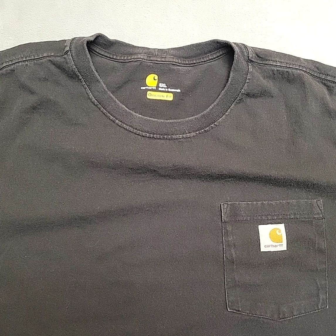 Carhartt VINTAGE Carhartt Shirt Men XXXL Black Original Fit Crewneck Long Sleeve Pocket Work TEE Size US XXL / EU 58 / 5 - 3 Thumbnail
