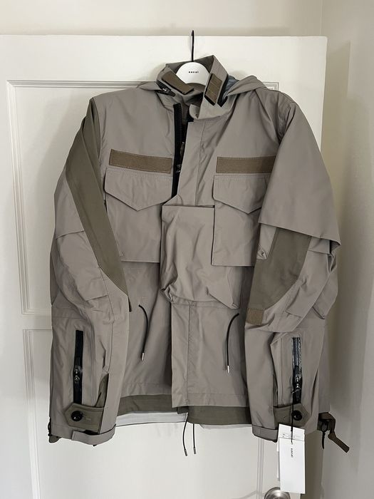 Acronym Acronym x Sacai Khaki Field Jacket size M | Grailed