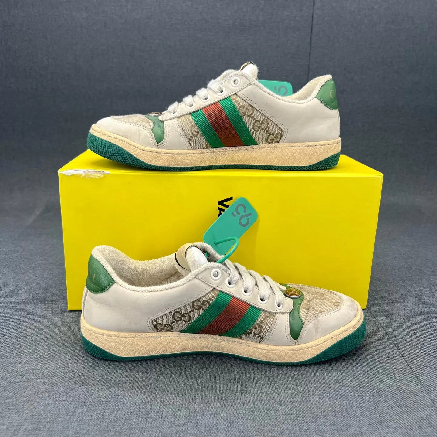 Gucci Gucci Green Ace Sneaker W36, Original Box, New Size US 5.5 / IT 35.5 - 3 Thumbnail