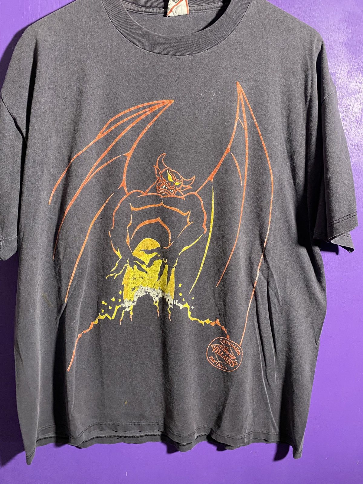 Disney × Vintage Vintage 90s Disney villains Chernabog t-shirt Size US XL / EU 56 / 4 - 3 Thumbnail
