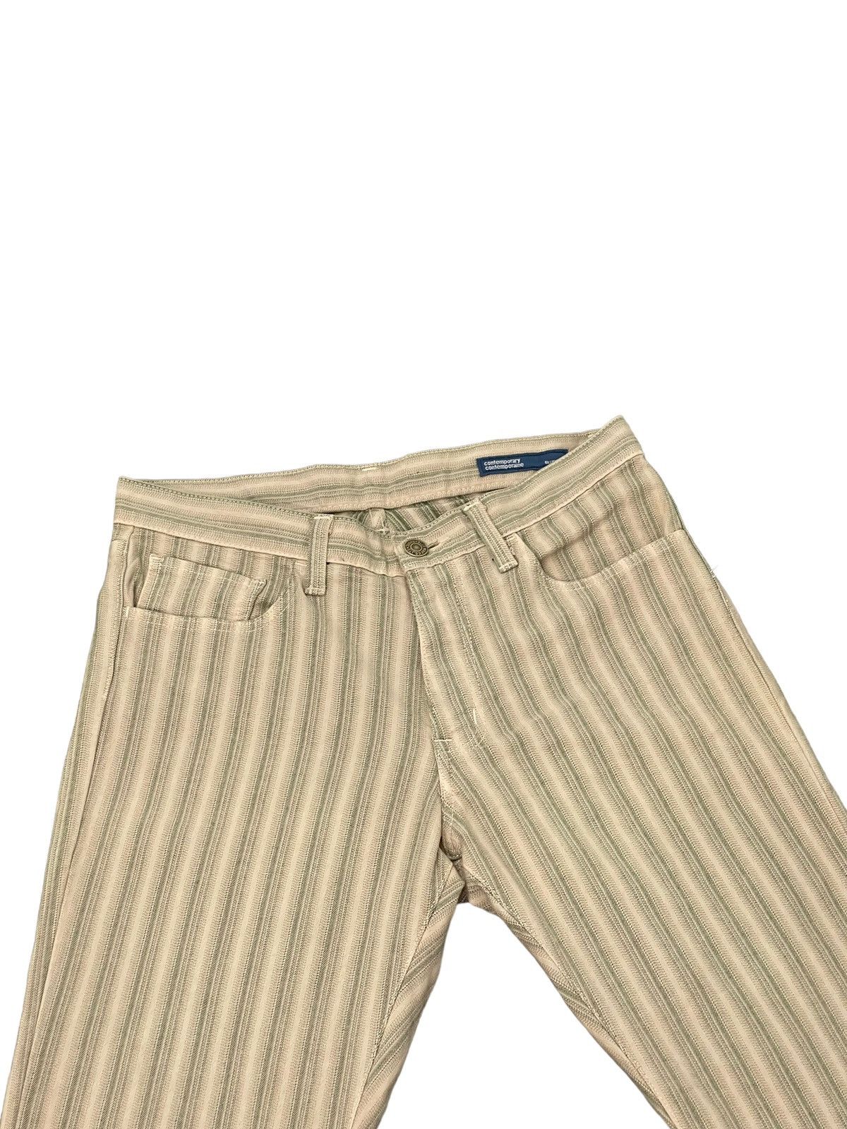 Japanese Brand Flare Jeans Blue Way Japan Striped Stretch Boot Cut 7🟦3 Size US 30 / EU 46 - 8 Thumbnail