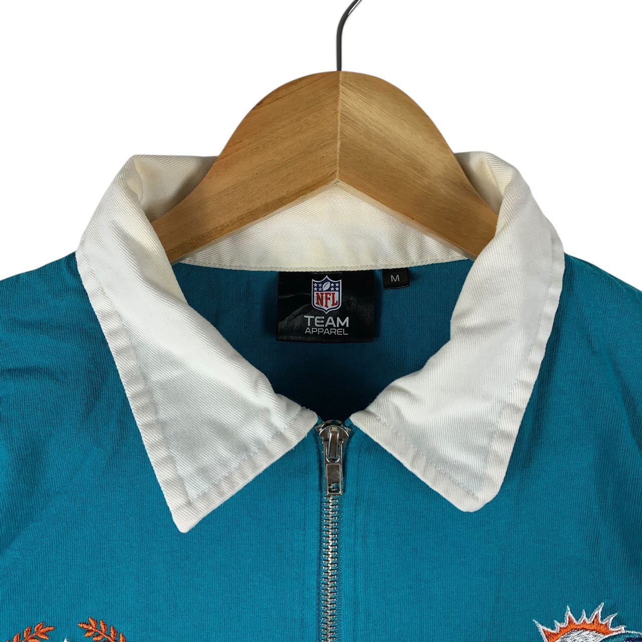 NFL MIAMI DOLPHINS half zipper polo tee Size US M / EU 48-50 / 2 - 5 Thumbnail