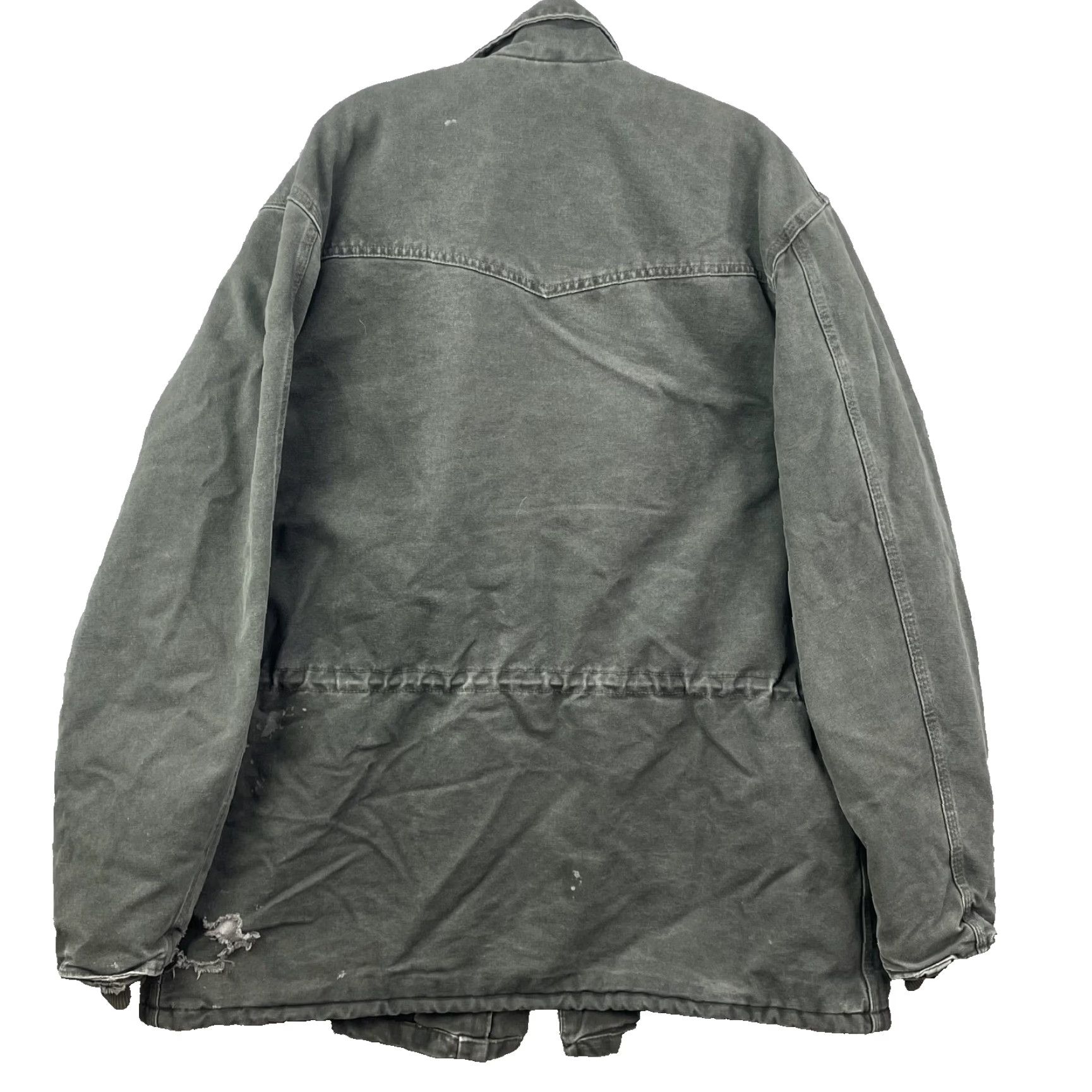 Carhartt VTG Carhartt C46 Jacket Men Large Tall Army Lined Barn Chore Workwear USA Size US L / EU 52-54 / 3 - 2 Thumbnail
