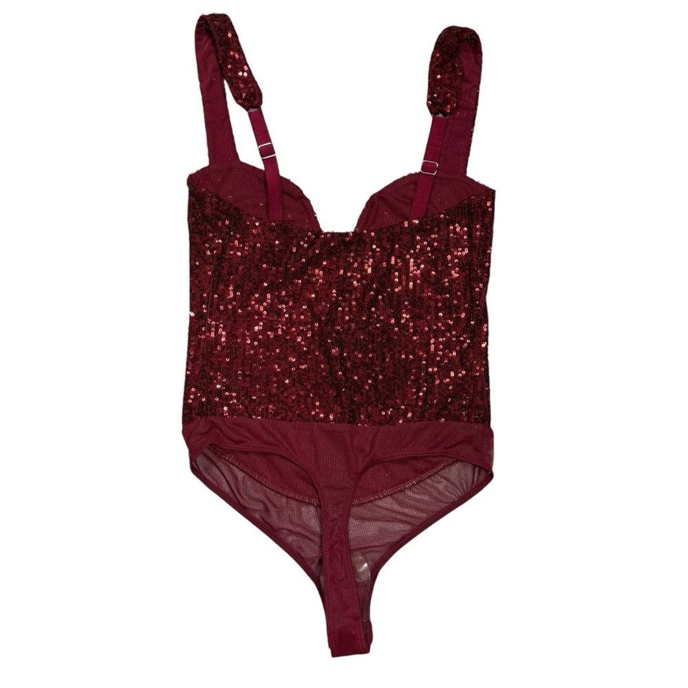 Free People New Free People Intimately FP Sparks Fly Red Bodysuit Size Size XS / US 0-2 / IT 36-38 - 3 Thumbnail