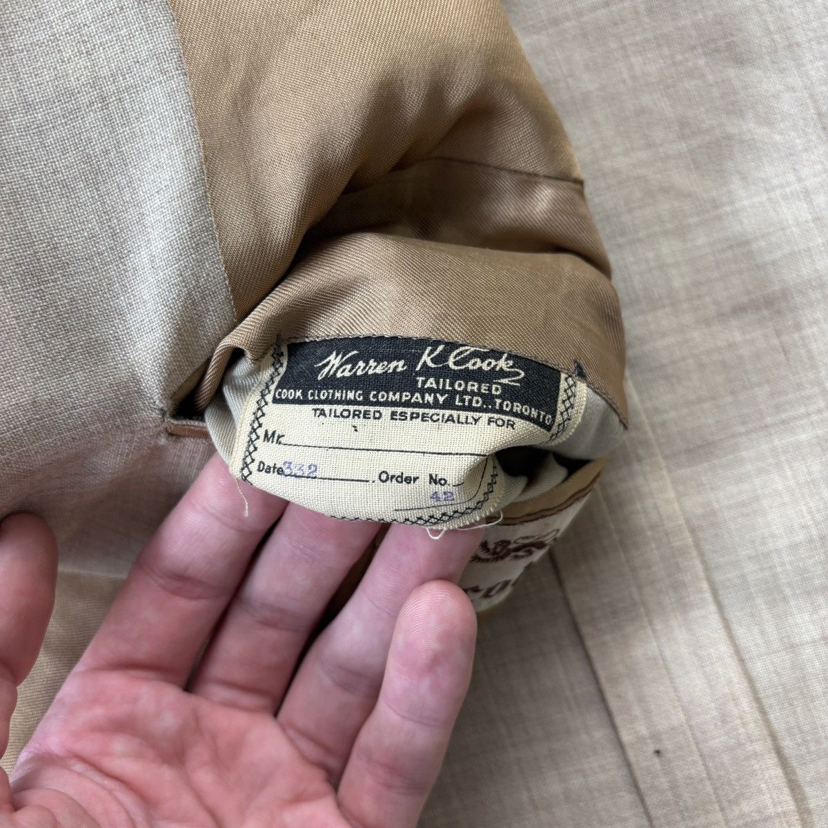 Vintage 1960s Wool Suit 70s Vintage Two Piece Suit Large Scotts US Size 42R - 6 Thumbnail