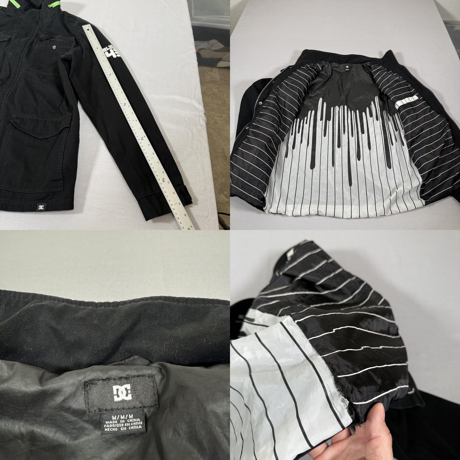 Vintage DC Jacket Mens Medium Black Ken Block Monster Energy Military Zip Up Skate Y2K Size US M / EU 48-50 / 2 - 9 Thumbnail