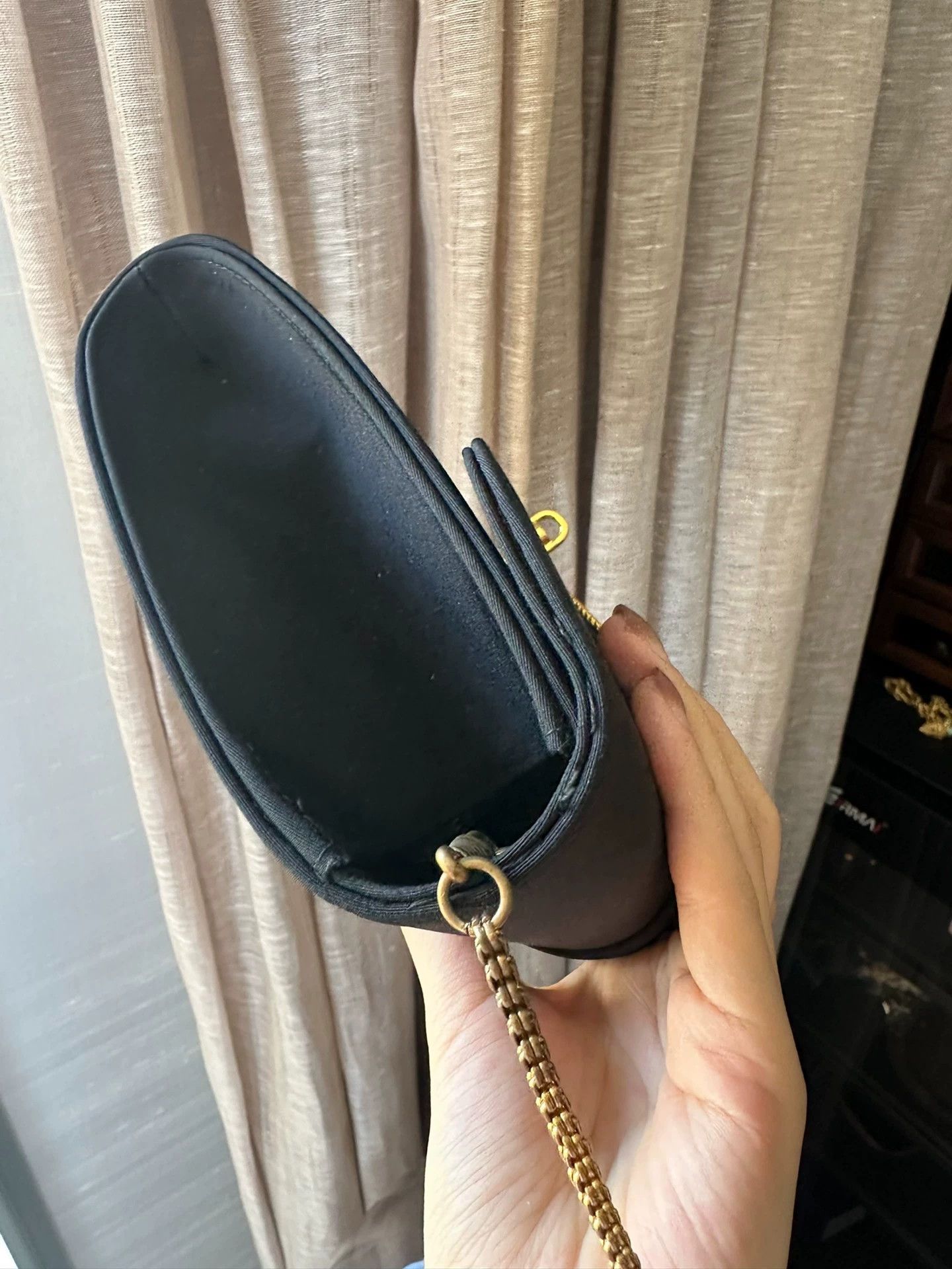 Other Morabito Vintage Black Gold Chain 2way Clutch Crossbody Size ONE SIZE - 9 Thumbnail