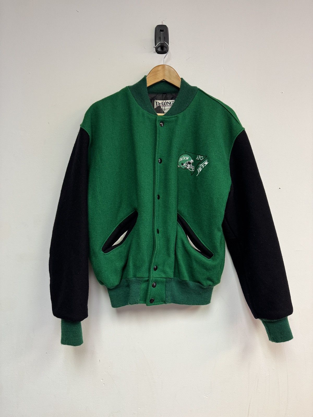 Vintage 80s New York jets Wool jacket Size US M / EU 48-50 / 2 - 2 Thumbnail