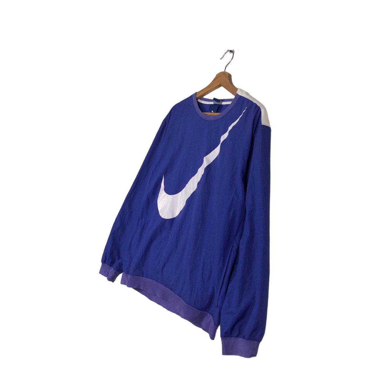 Nike 🔥Vintage Nike Big Swoosh Logo Sweatshirt Size US M / EU 48-50 / 2 - 2 Thumbnail