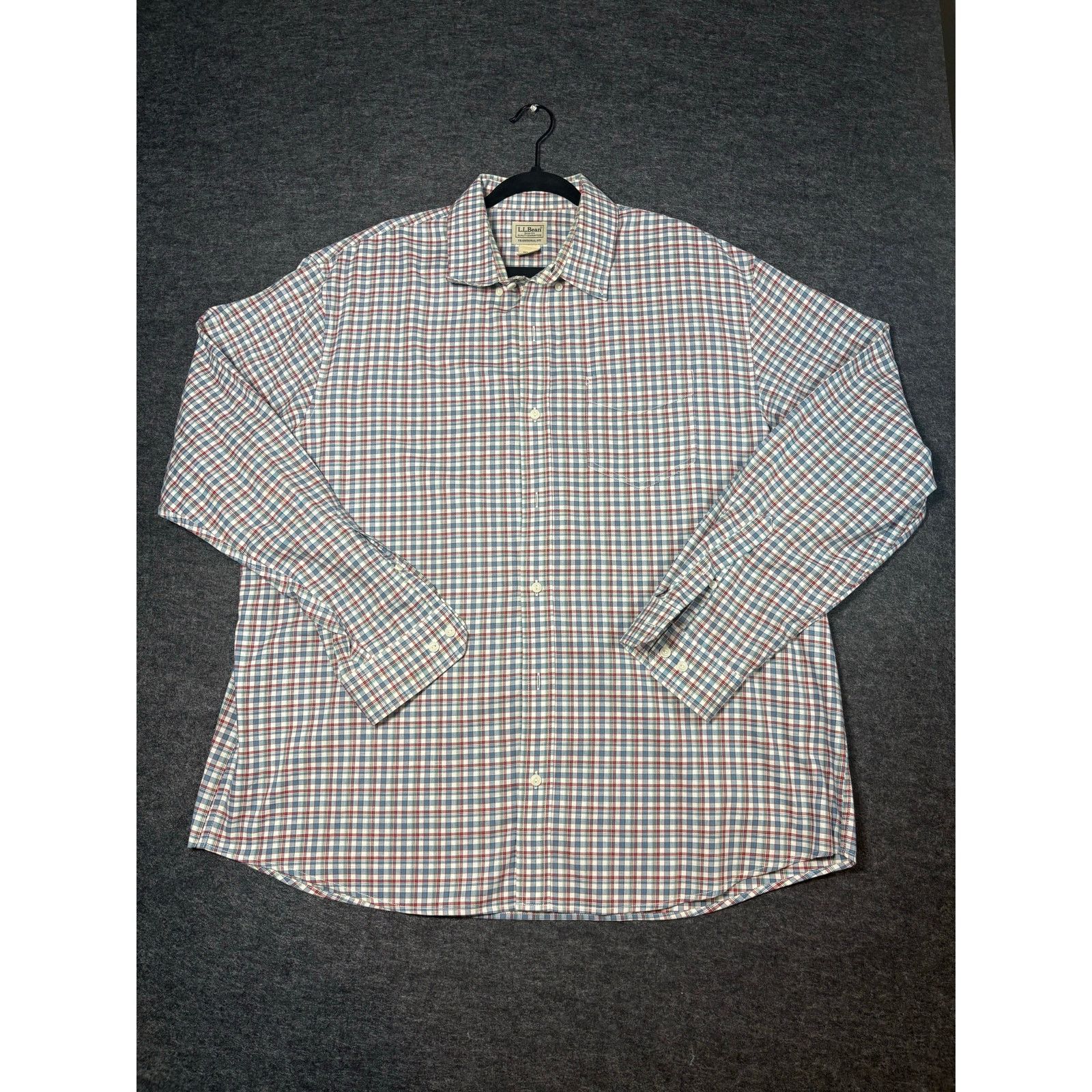 L.L. Bean L.L.Bean Plaid Button Down Shirt Men XL Traditional Fit 0473 Size US XL / EU 56 / 4 - 1 Thumbnail