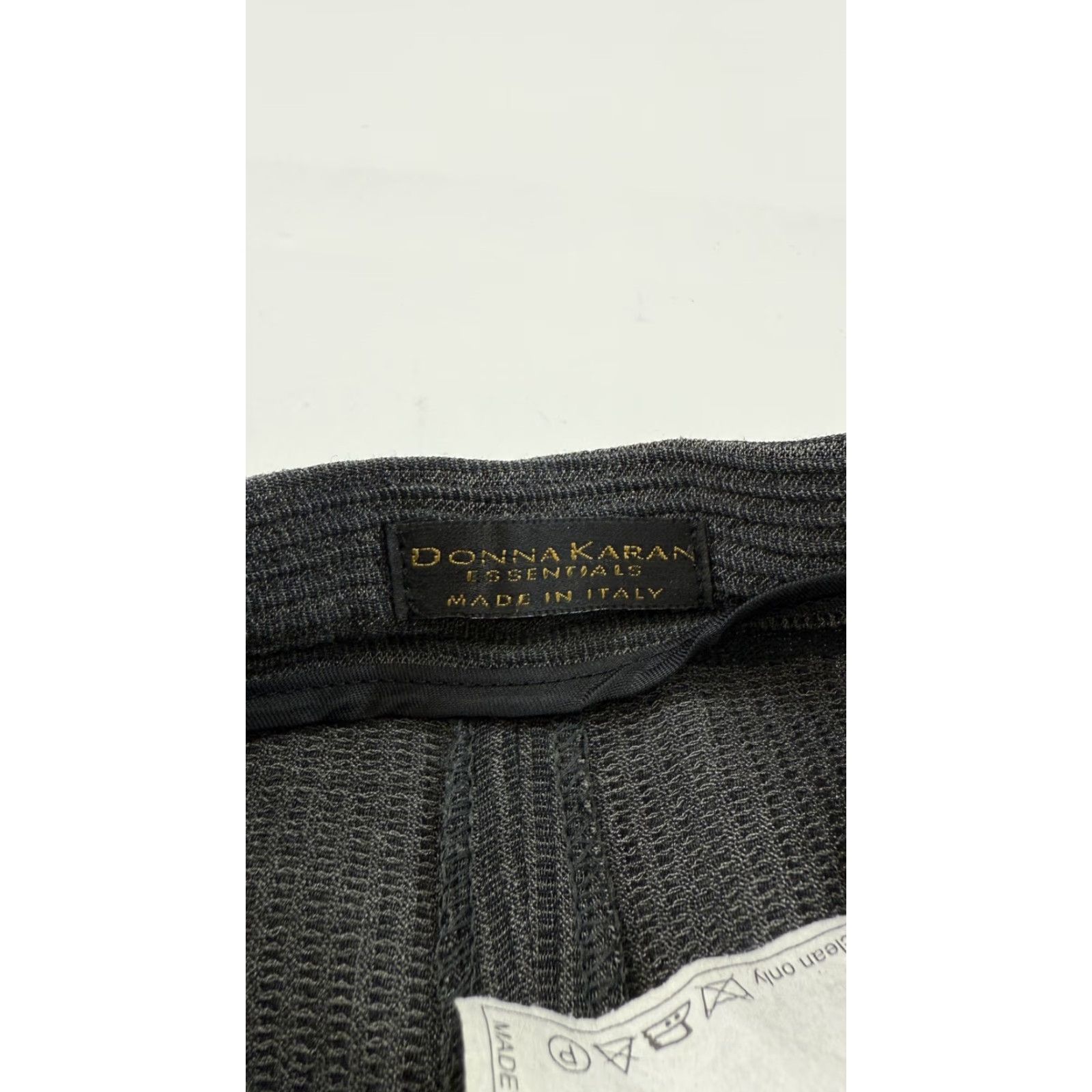 Donna Karan Donna Karan Essentials Dress Pants Womens 2 Gray Wool Blend Ribbed Textured Made in Italy Size 26" / US 2 / IT 38 - 4 Thumbnail