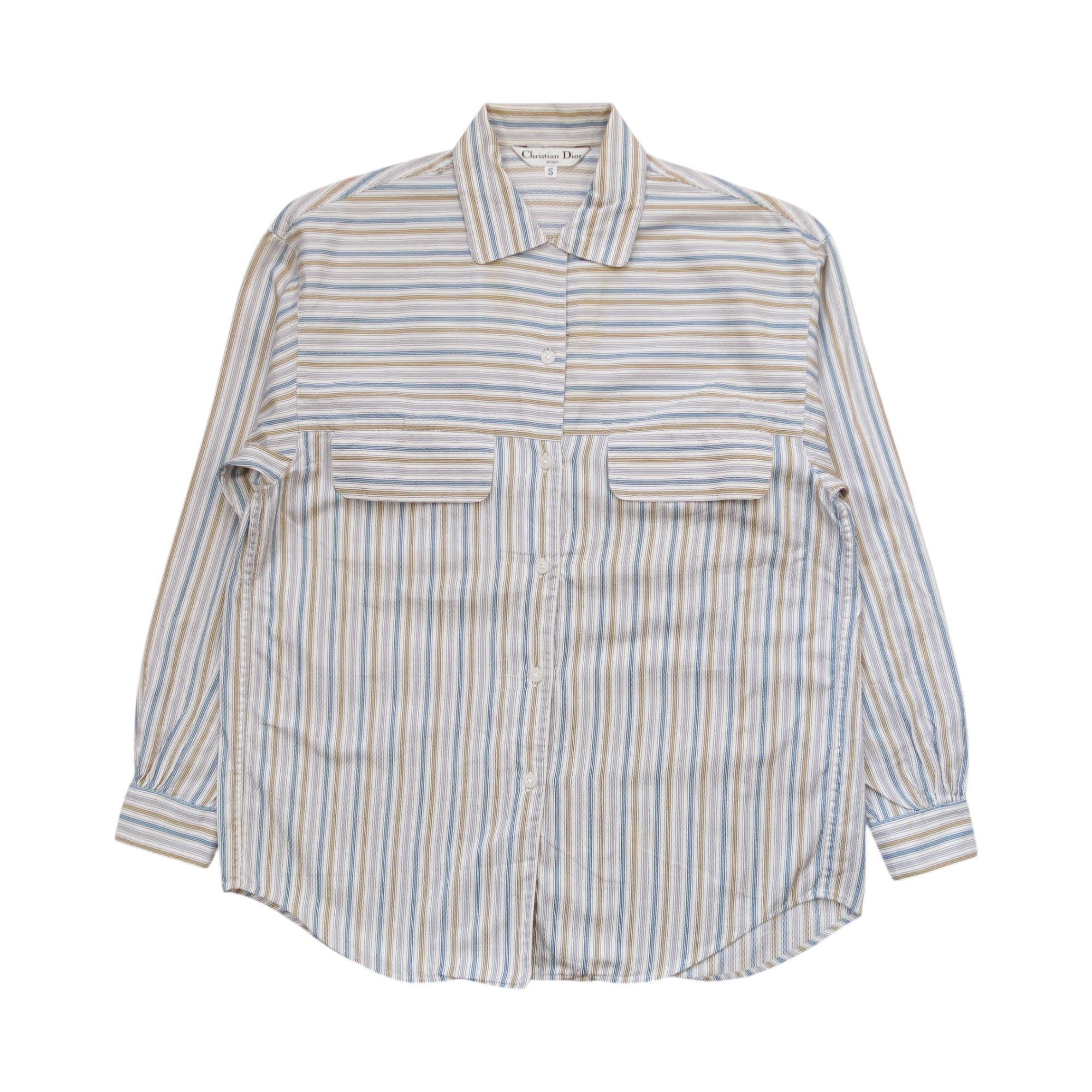 Christian Dior Monsieur Vintage 90s Christian Dior Sports Psychedelic Stripe Shirt Size US S / EU 44-46 / 1 - 1 Thumbnail
