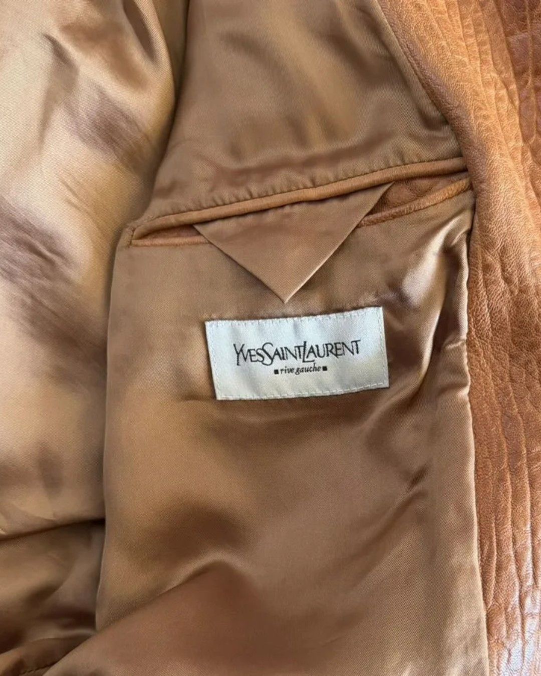 Yves Saint Laurent RIVE GAUCHE BY TOM FORD LEATHER BIKER BOMBER JACKET Size US L / EU 52-54 / 3 - 6 Thumbnail