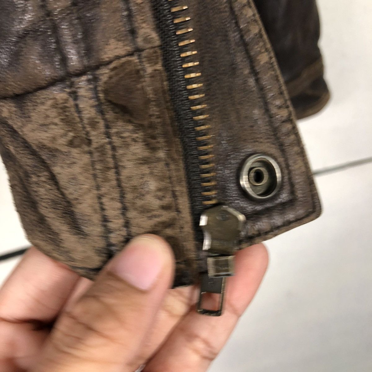 Issey Miyake 📌Vintage Biker Leather Jacket D' Homme A Homme Blanket Size US M / EU 48-50 / 2 - 19 Thumbnail