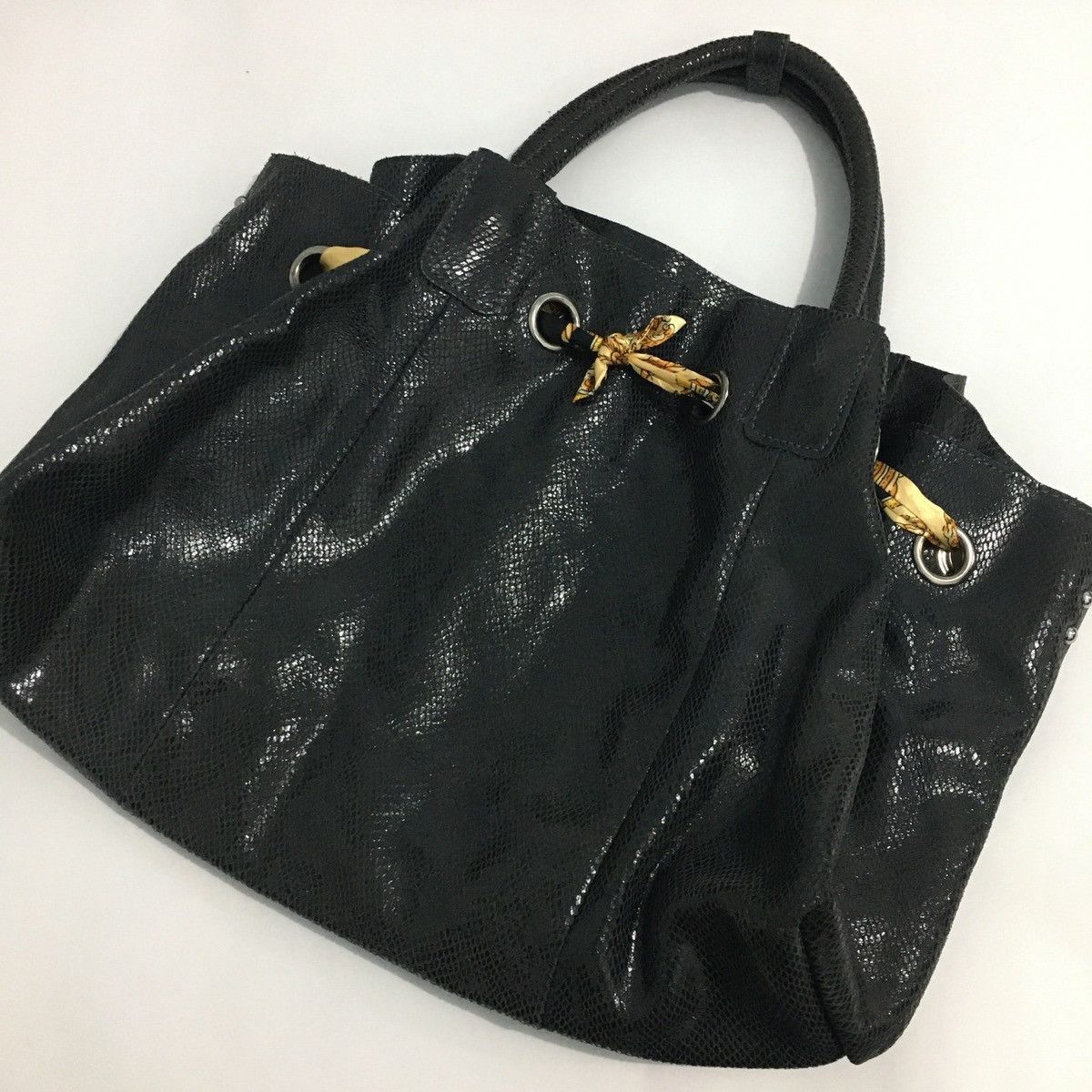 Marni Marni Big Buddha Faux Snake Skin Leather Shoulder Bag Size ONE SIZE - 3 Thumbnail