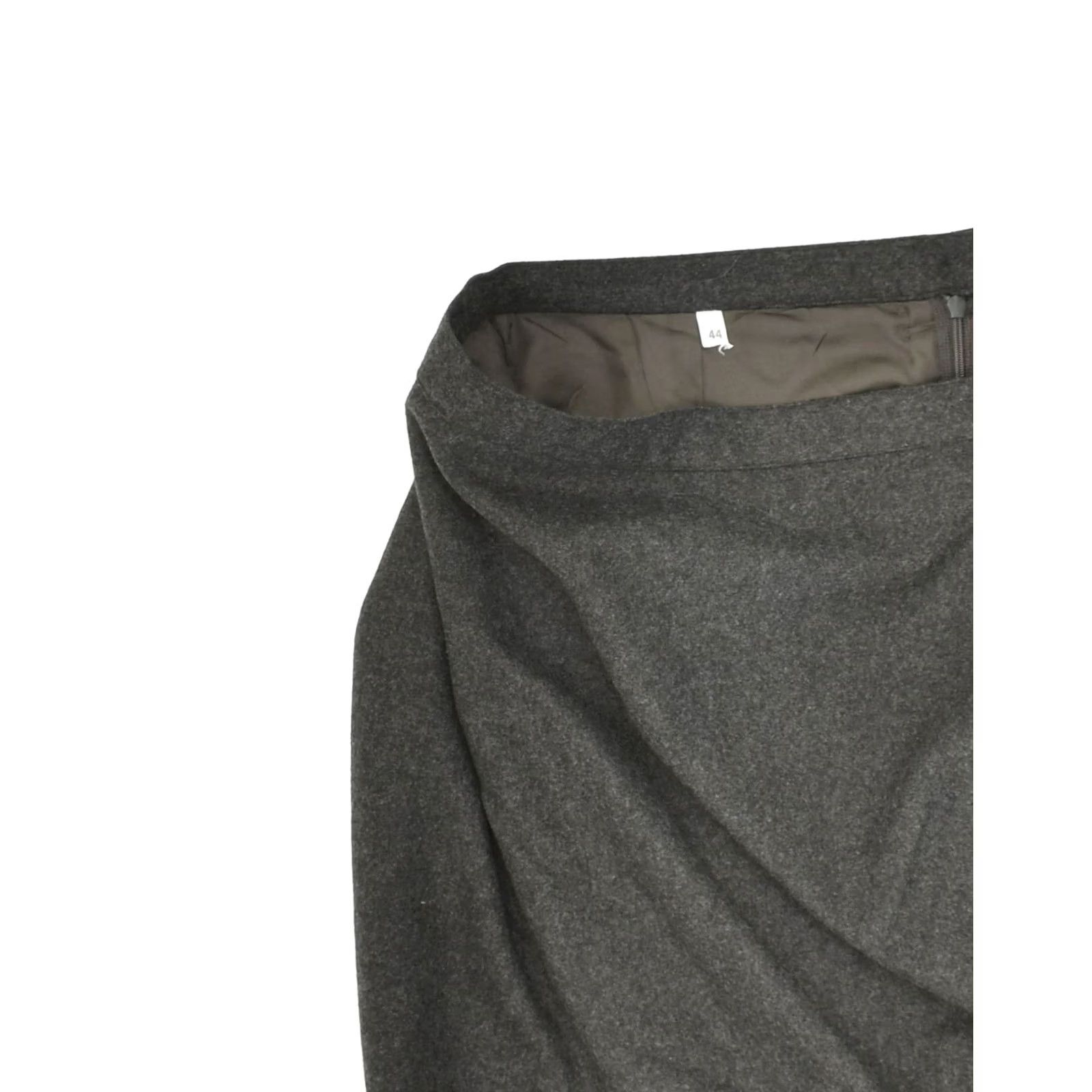 Vintage VINTAGE IT 44 Medium W27 Grey Wool AF02 Womens High Waist Pencil Skirt IT 44 Medium W27 Grey Wool AF02 Size 32" / US 10 / IT 46 - 3 Thumbnail