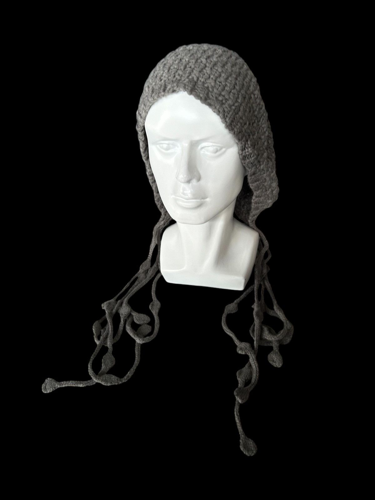Japanese Brand × Kapital × Vintage Balaclava Beanie Hippies Style Crochet Knitt Handmade Rare☠️☠️ Size ONE SIZE - 3 Thumbnail