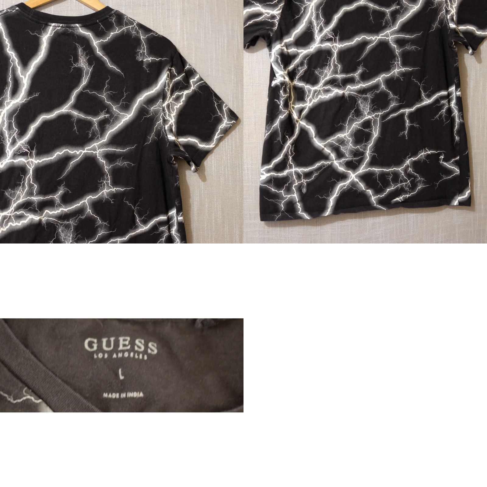 Guess VINTAGE Guess Los Angeles Shirt Lightning Design & Red Box Mens L #A14-2 Size US L / EU 52-54 / 3 - 8 Thumbnail