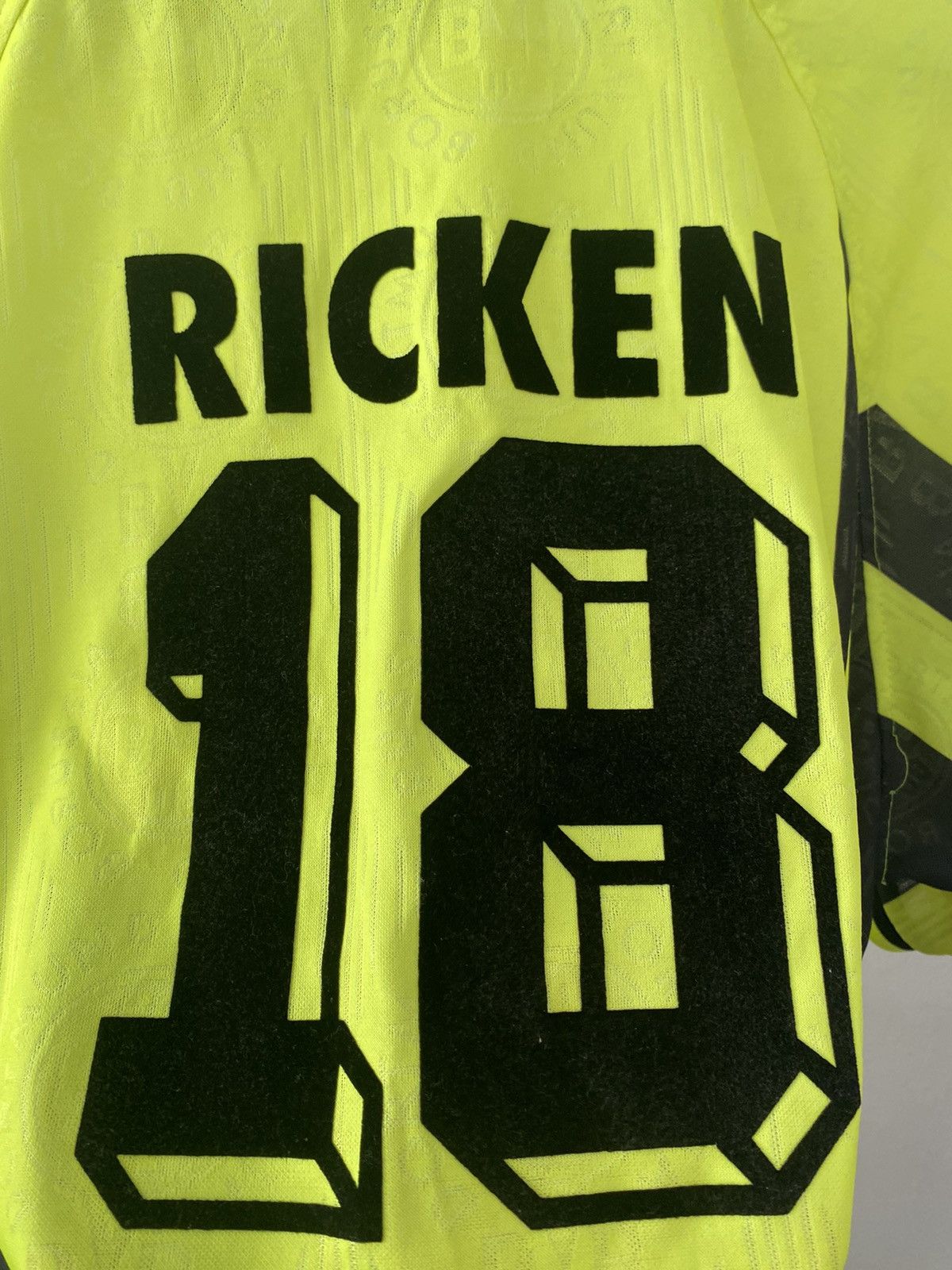 Nike × Vintage JERSEY BORUSSIA DORTMUND 1996-1997 #18 [Ricken] VINTAGE RARE Size US XL / EU 56 / 4 - 5 Thumbnail