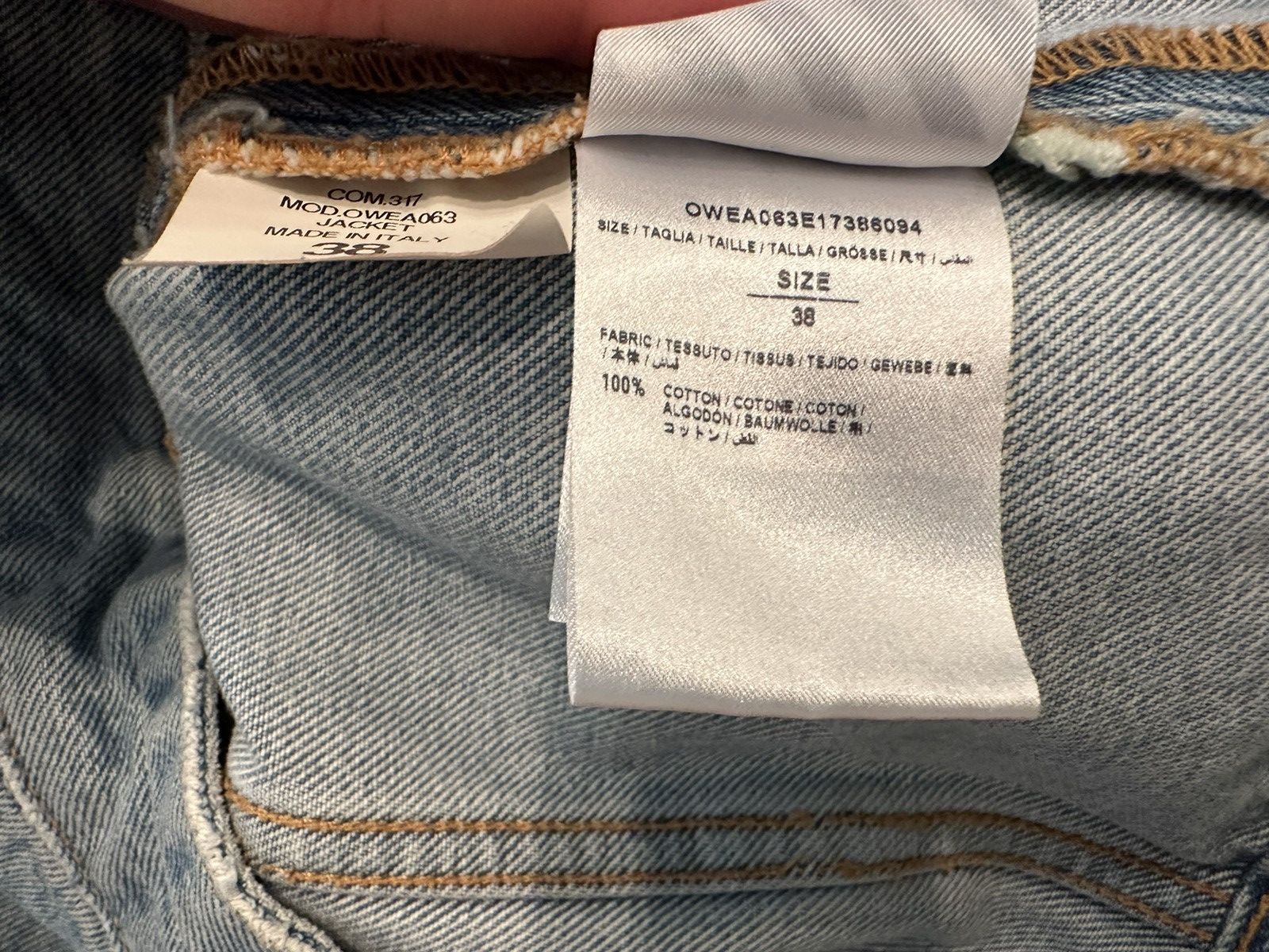 Off-White Off-White Denim Jacket Size XS / US 0-2 / IT 36-38 - 7 Thumbnail