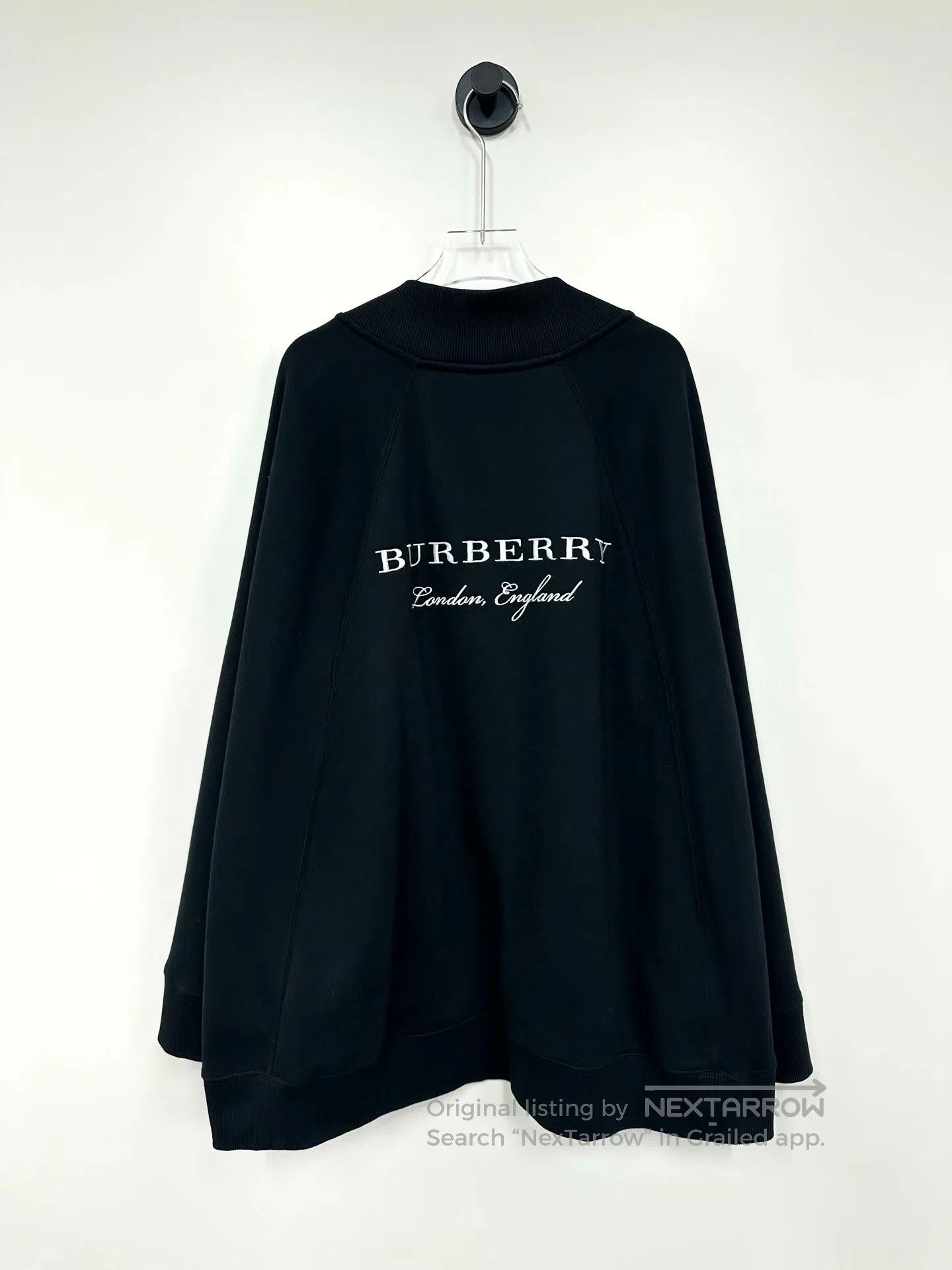 Burberry Burberry Black Back Embroidered Logo Cloak Cape| Size M / US 6-8 / IT 42-44 - 3 Thumbnail