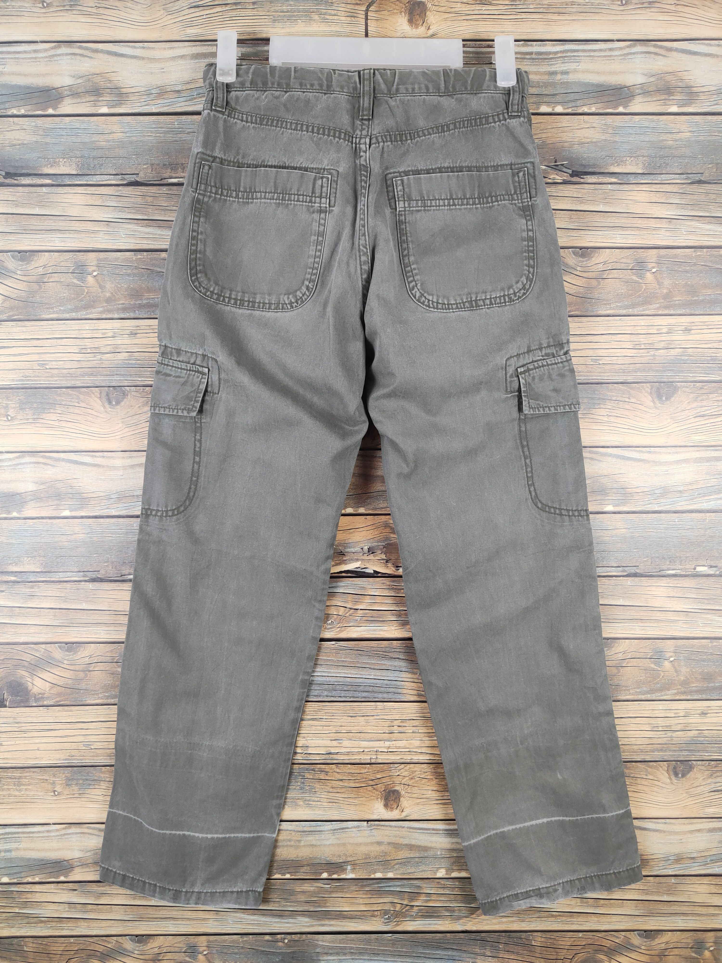 Japanese Brand DL Uniqlo Olive Multipocket Tactical Cargo Pants #508 Size US 26 / EU 42 - 7 Thumbnail