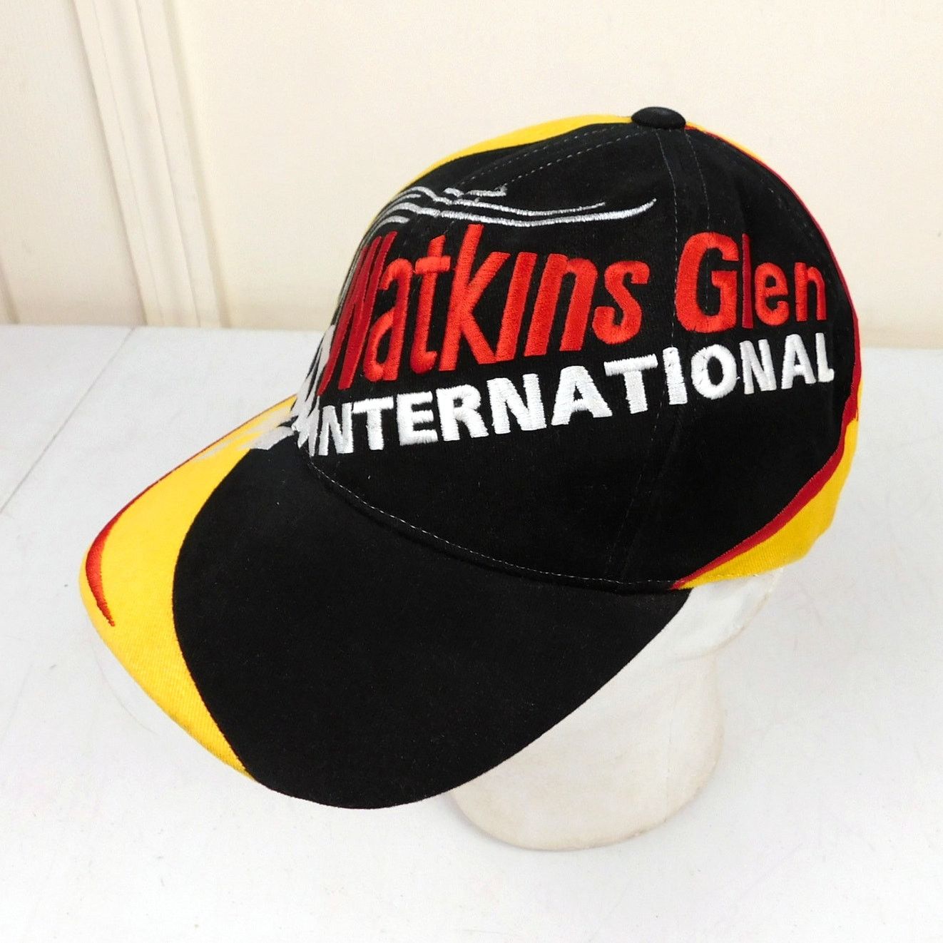 American Needle Vintage Watkins Glen Speedway Hat Adjustable NWOT Yellow Red Size ONE SIZE - 2 Thumbnail