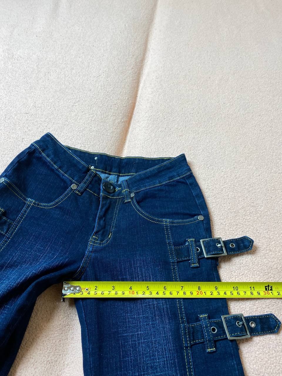 Japanese Brand Vintage Jeans Y2K Grunge Low Rise Bootcut Denim Jeans Size 25" / US 0 / IT 36 - 8 Thumbnail