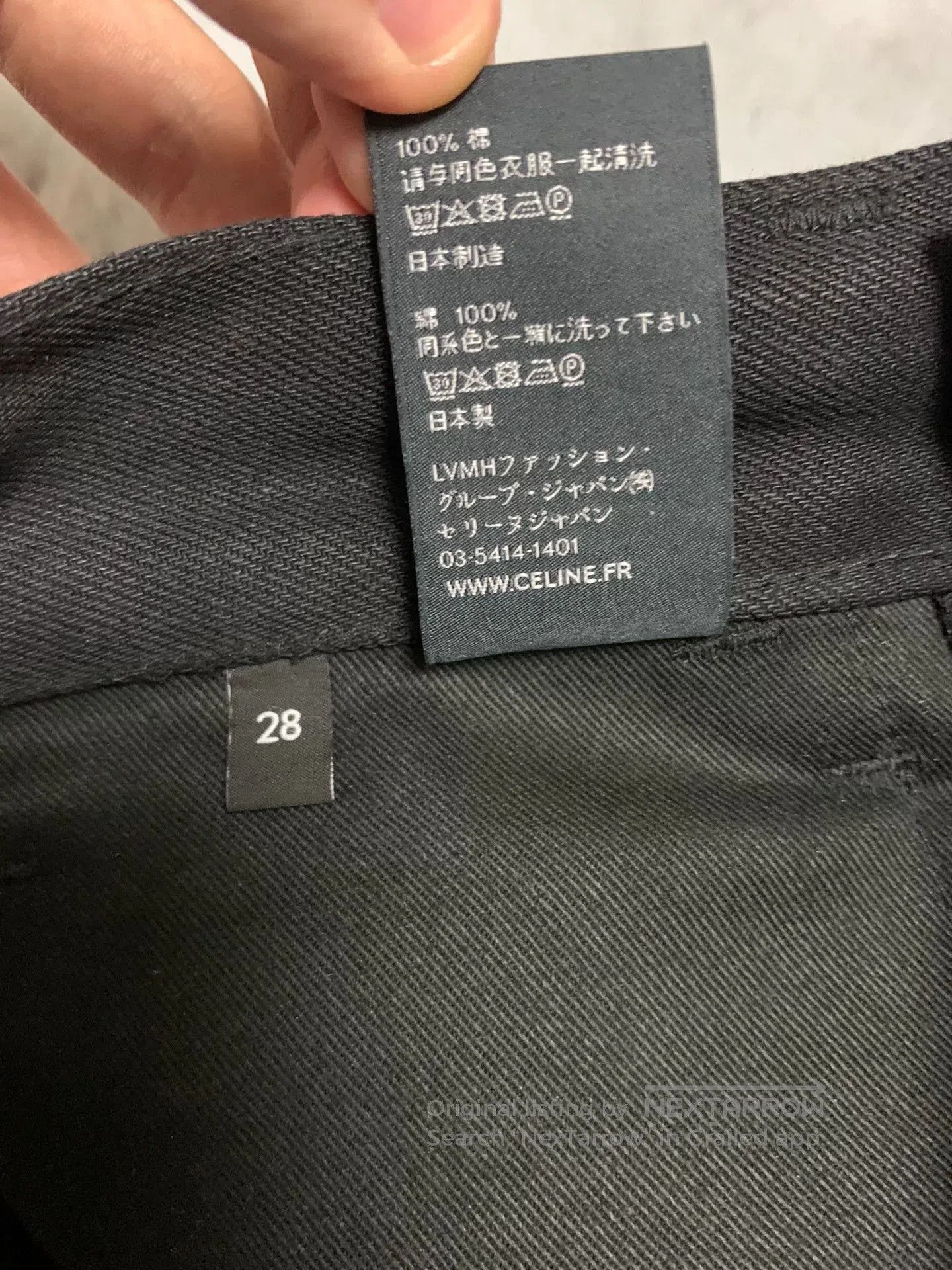 Celine Celine Black Flared Denim Jeans Size 28. Size 28" / US 6 / IT 42 - 5 Thumbnail