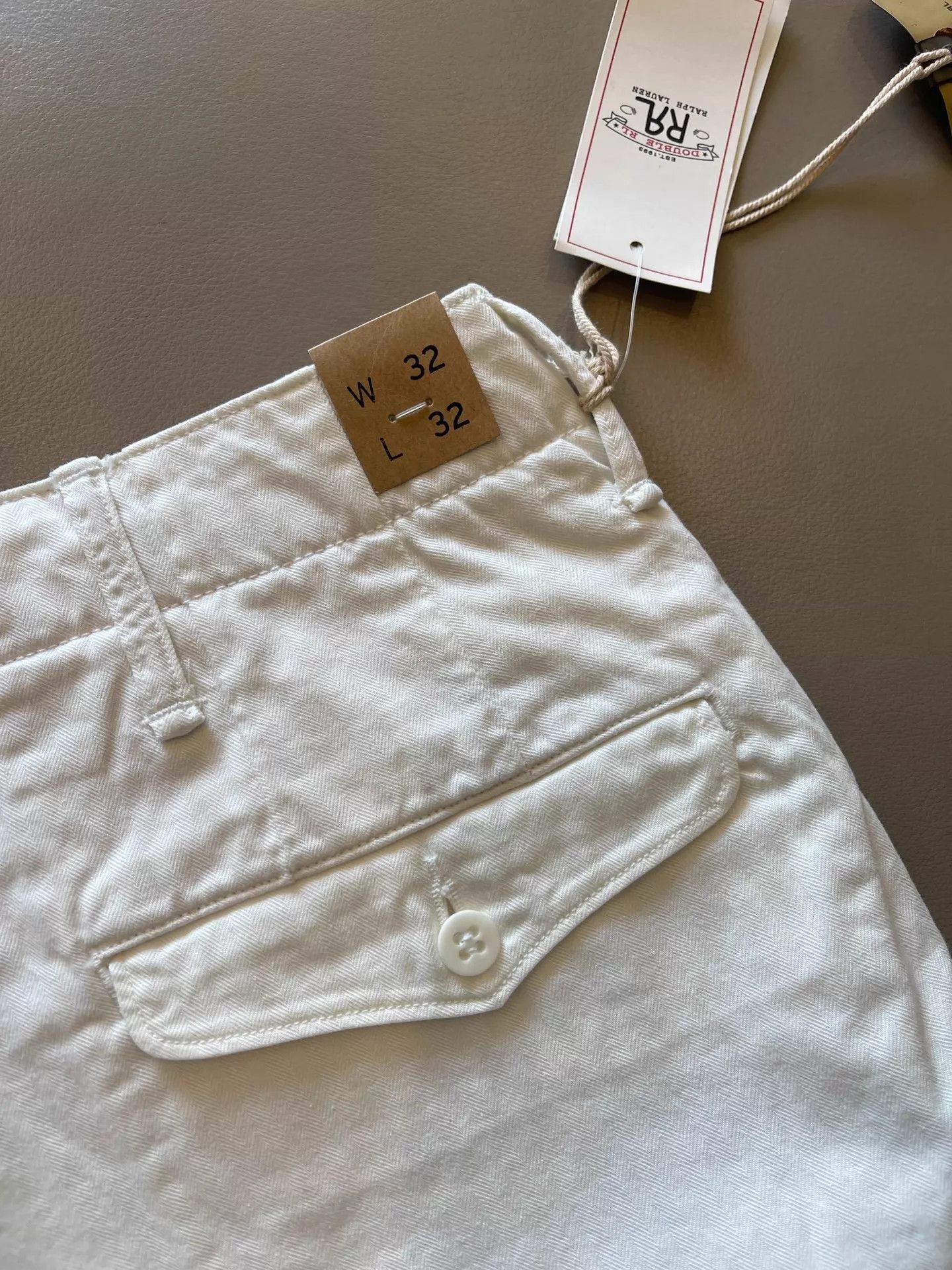 RRL Ralph Lauren RRL 26SS New White Herringbone Chino Pants 32x32 Size US 32 / EU 48 - 5 Thumbnail