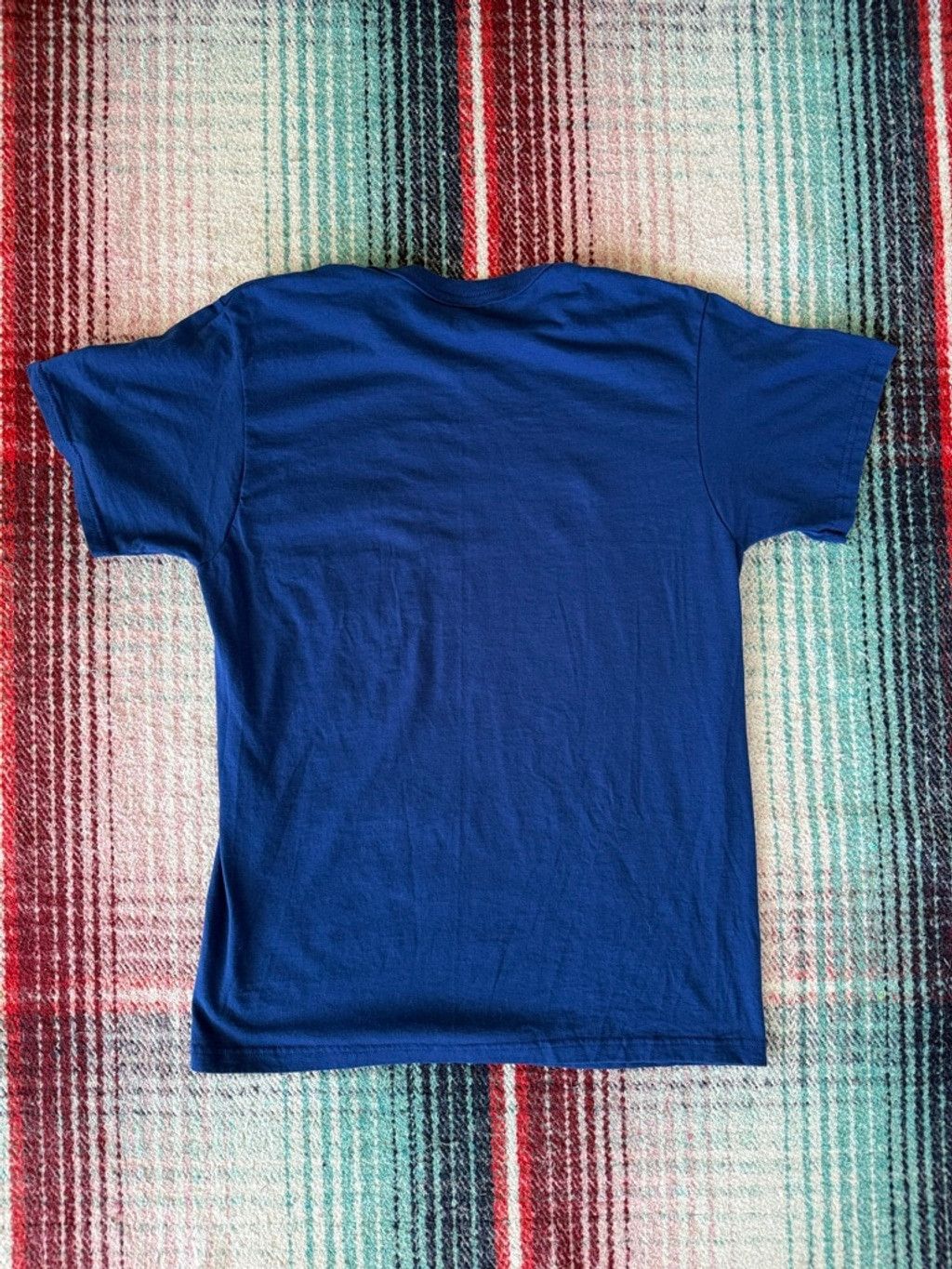 Fruit Of The Loom Vintage Fruit of the Loom Blue Short Sleeve Pocket Tee M Size US M / EU 48-50 / 2 - 3 Thumbnail