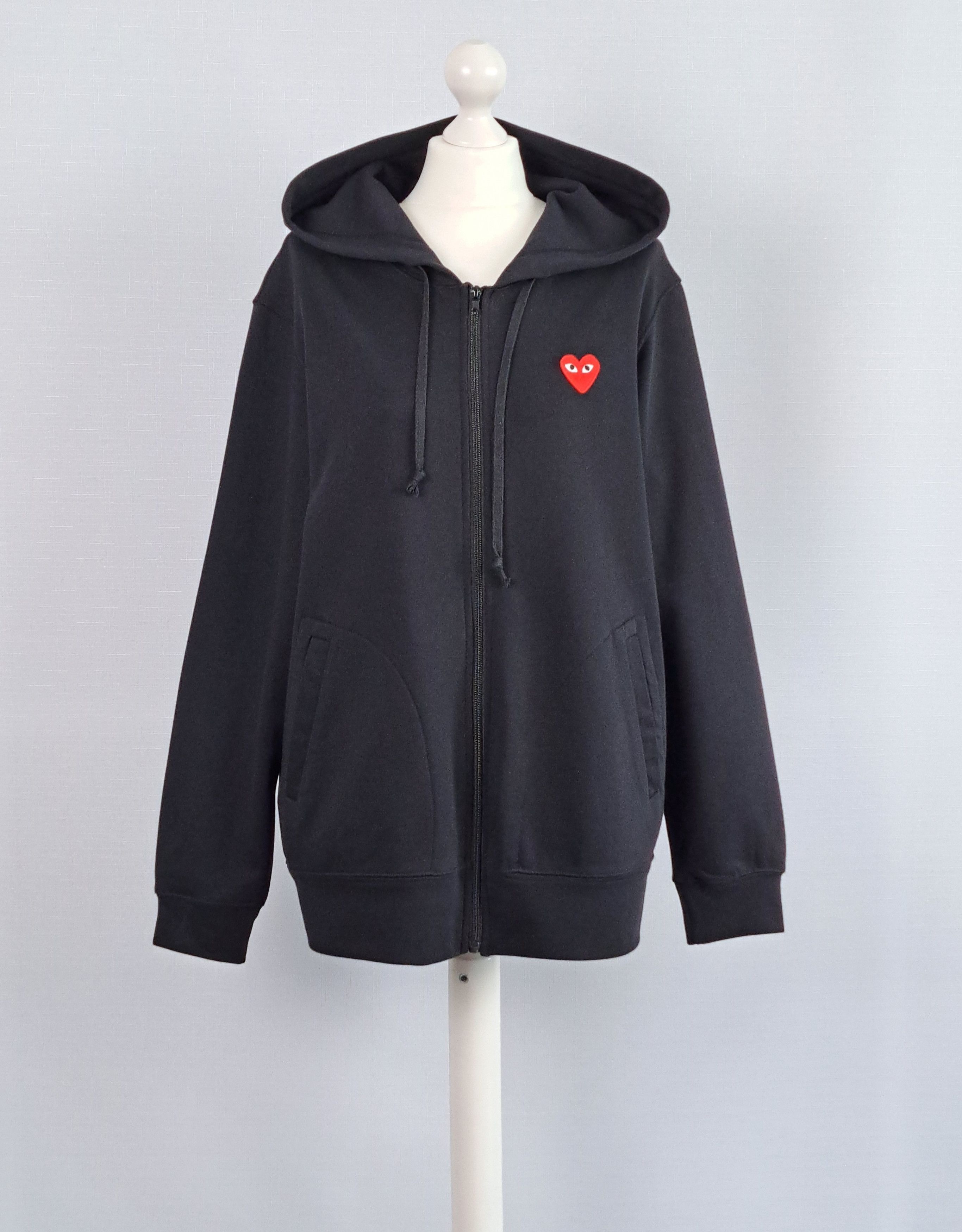 Comme Des Garcons Play Zip Hoodie | Grailed