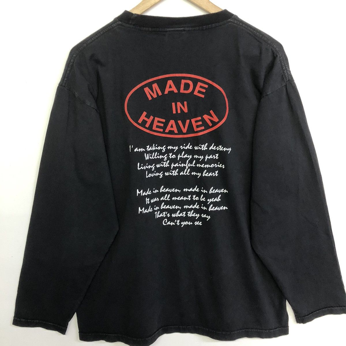 Band Tees Vintage Queen Rock Band Made In Heaven Long Sleeve Tshirt Size US L / EU 52-54 / 3 - 8 Thumbnail