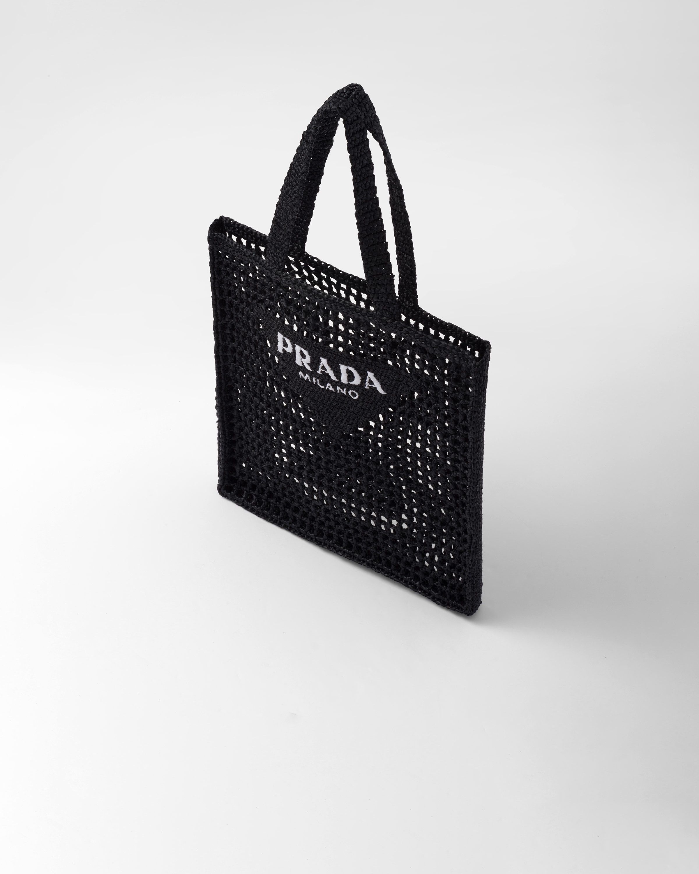 Prada o1bcso1str1025 Size: OS / Crochet Tote Bag in Black Size ONE SIZE - 3 Thumbnail