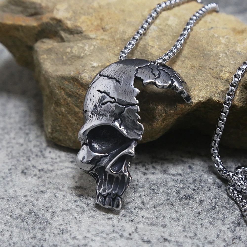Other Hip Hop Men's Skull Necklace Size ONE SIZE - 1 Thumbnail