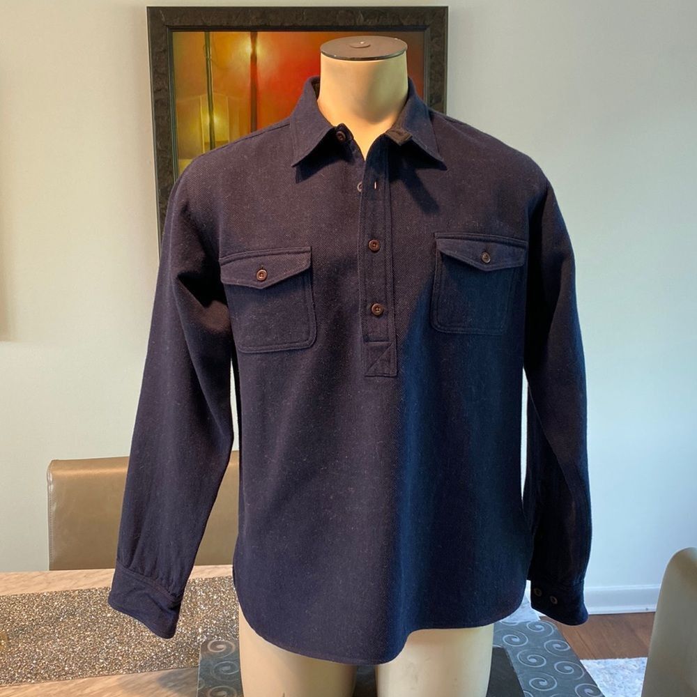 Chimala Chimala Long Sleeve Half Button Down Chest Pockets Thick Fa Size US L / EU 52-54 / 3 - 1 Thumbnail